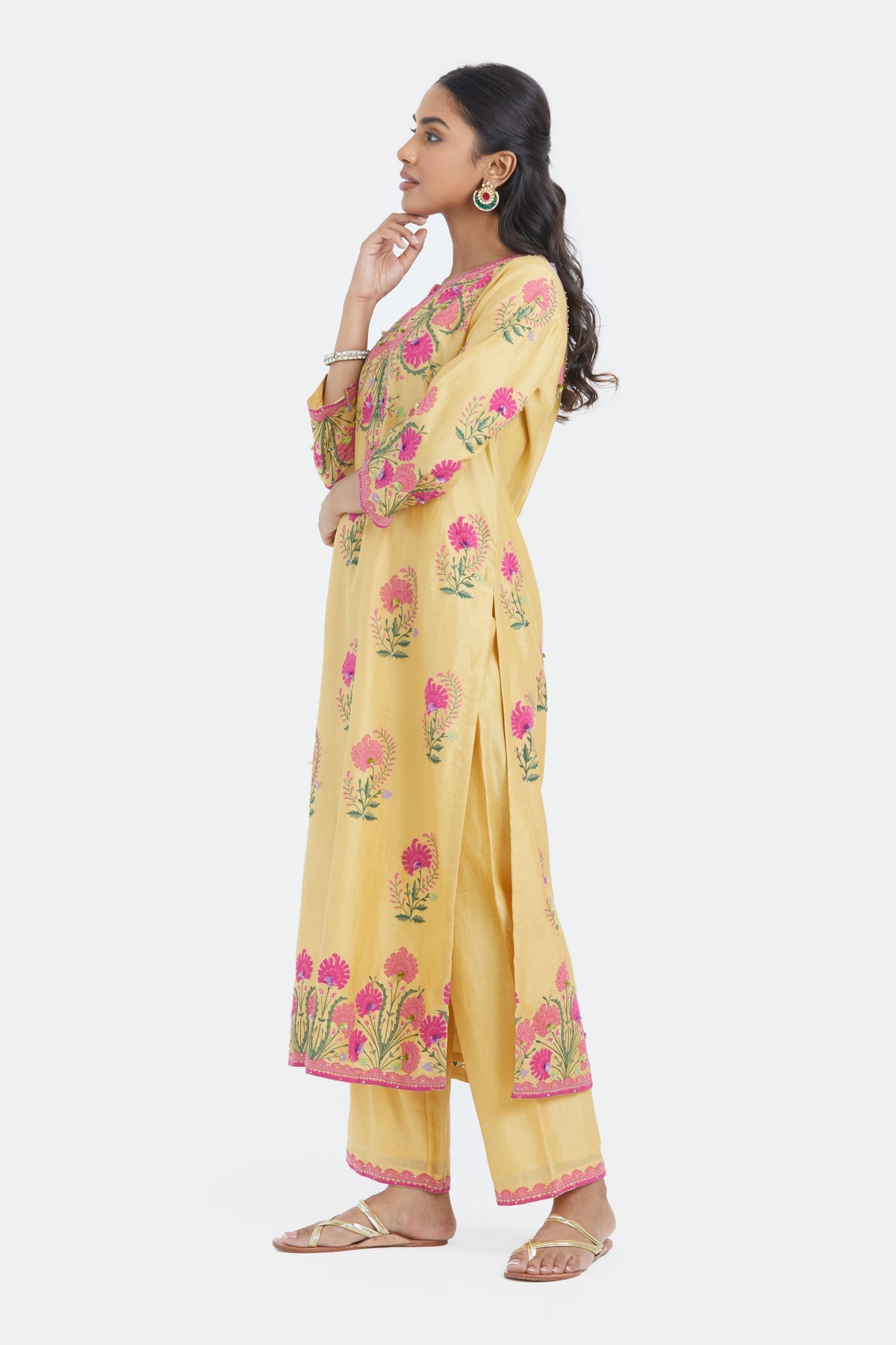 Yellow Straight Kurta Set