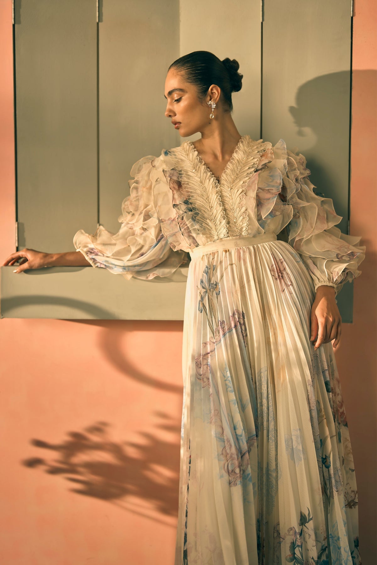 Landscape Ruffle Dress