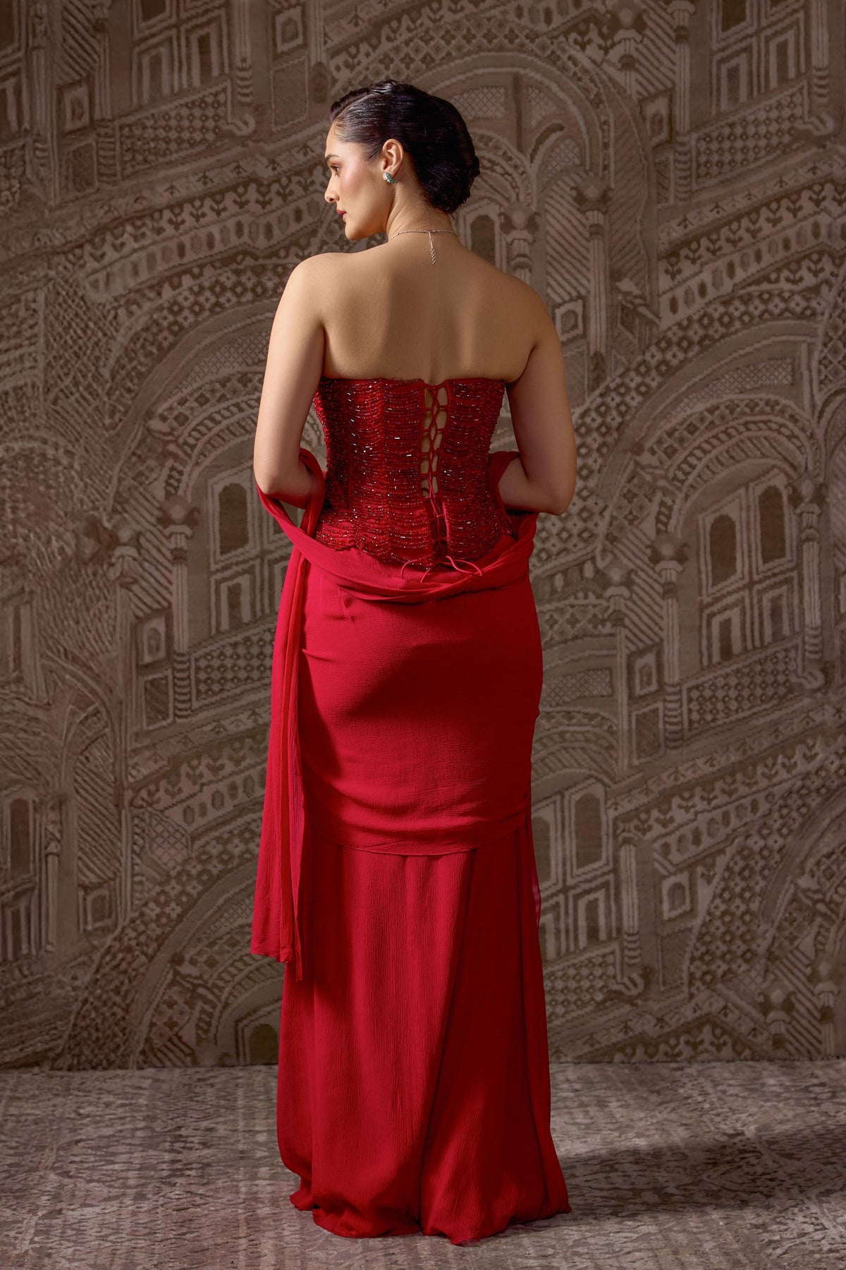 Dynasty Drape Saree Set