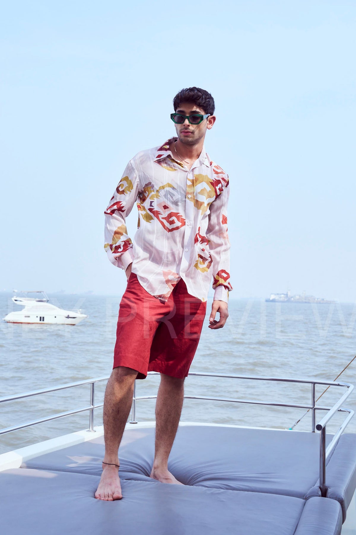 Patola Printed Lurex Shirt