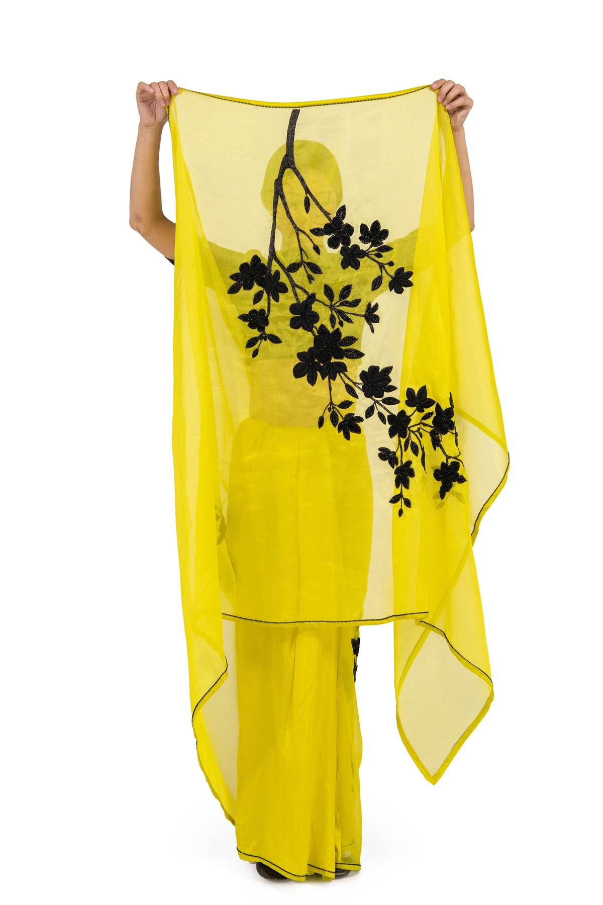 Aki Yellow Saree