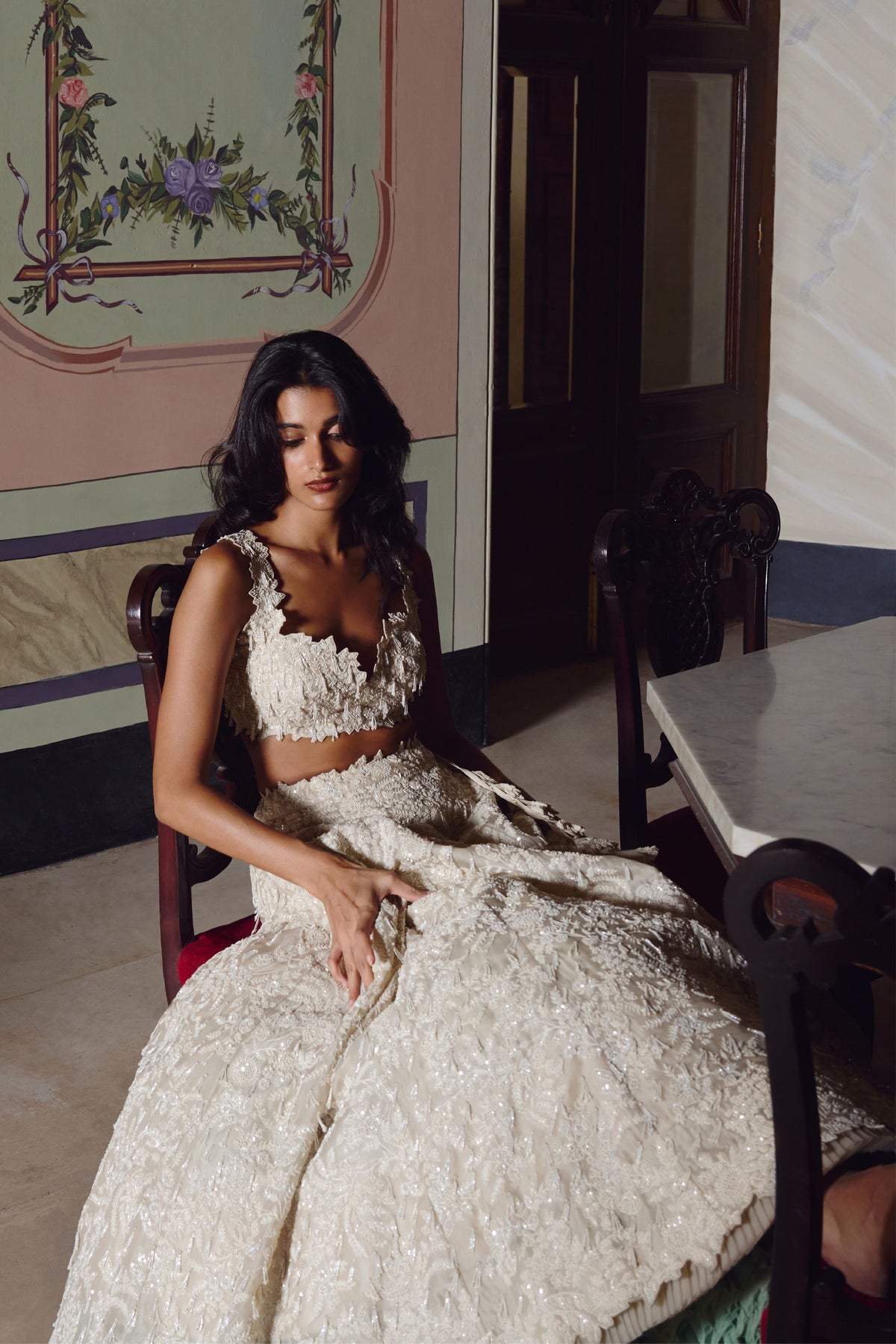 Ivory Athena Lehenga Set