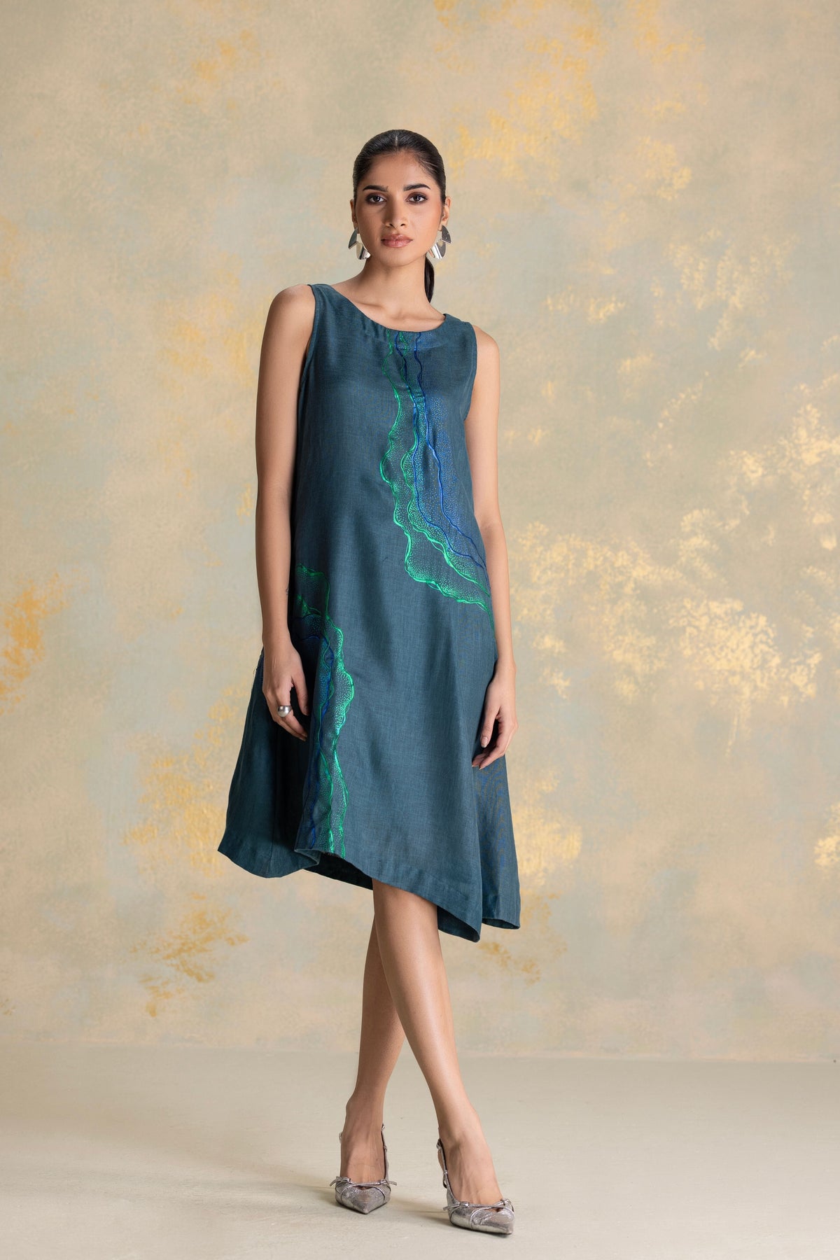 Peacock Veil Celine Dress
