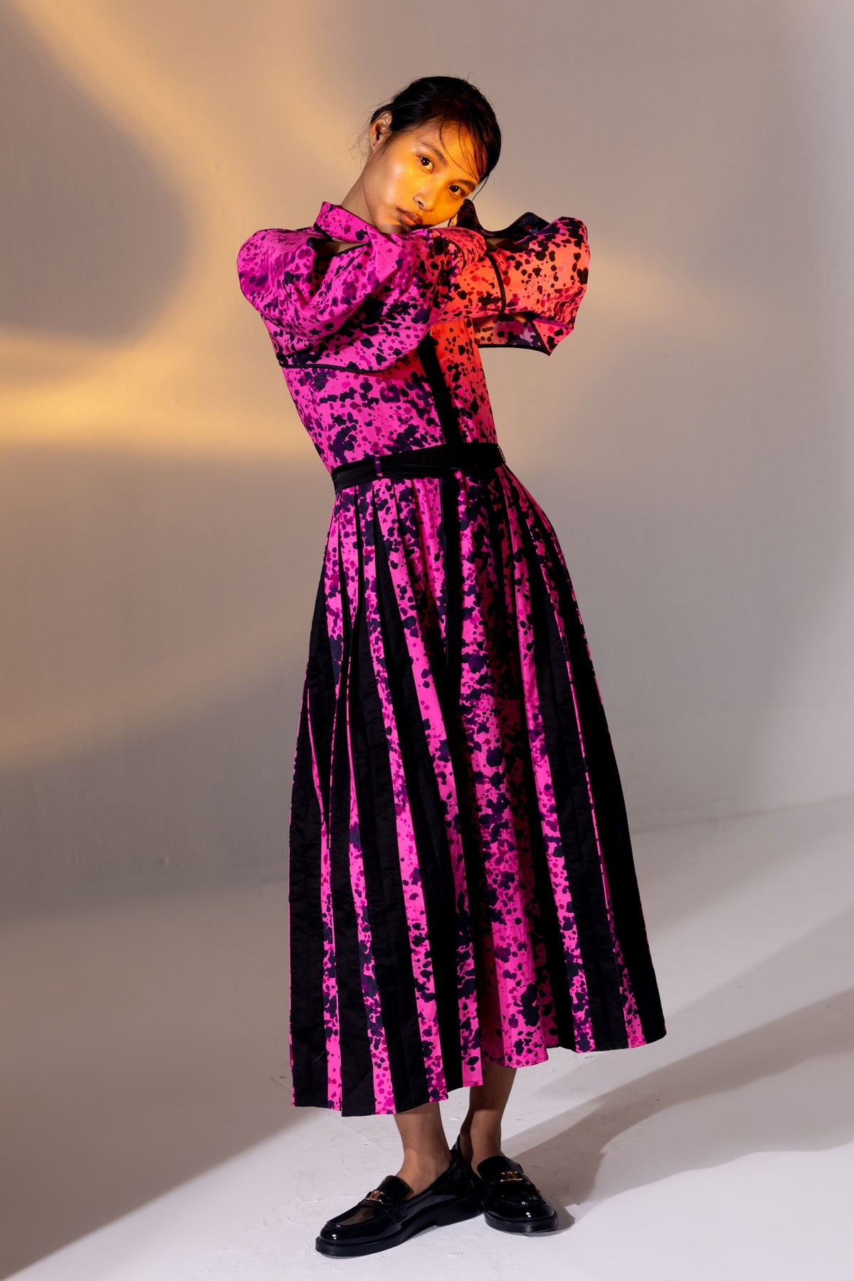 A Long Collared Dress