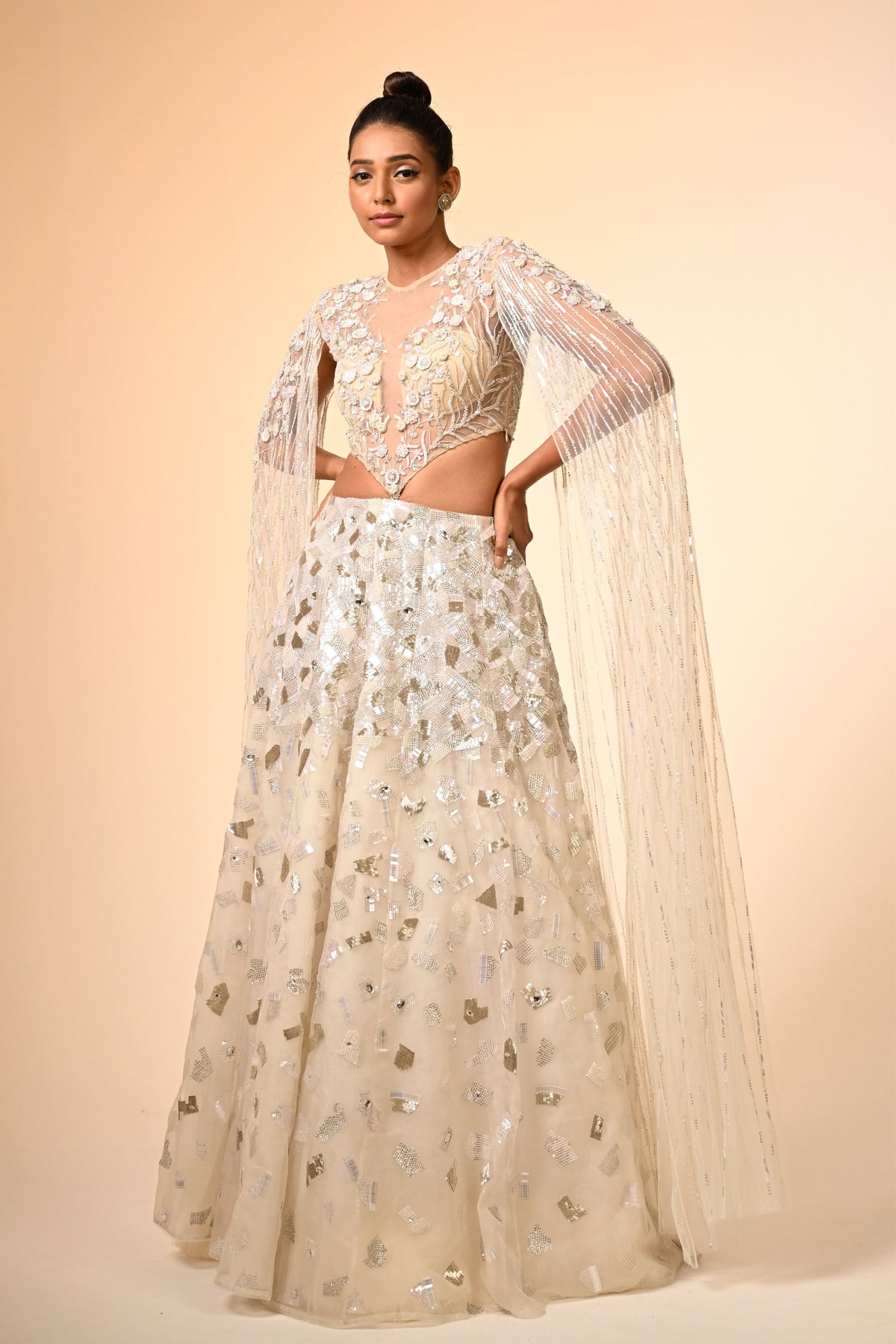 Floral Jaal Lehenga Set