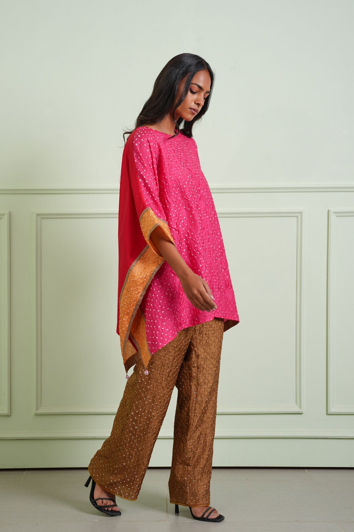 Mocha Bandhani Pants