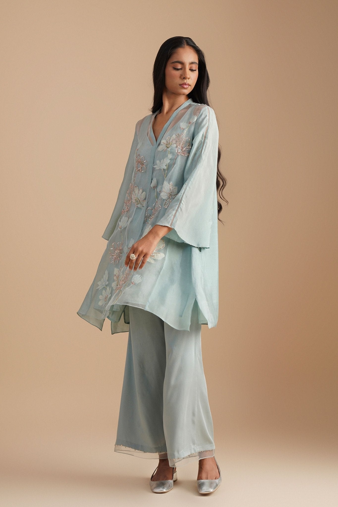 Powder Blue Co - ord Set - One Not Two - Elahe