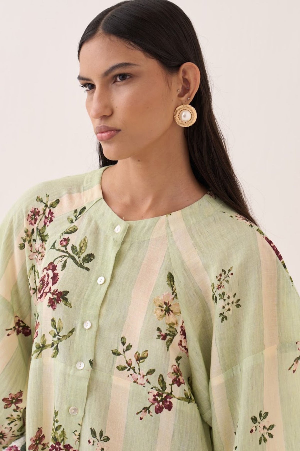 Bagiya Bubble Sleeve Aline Dress