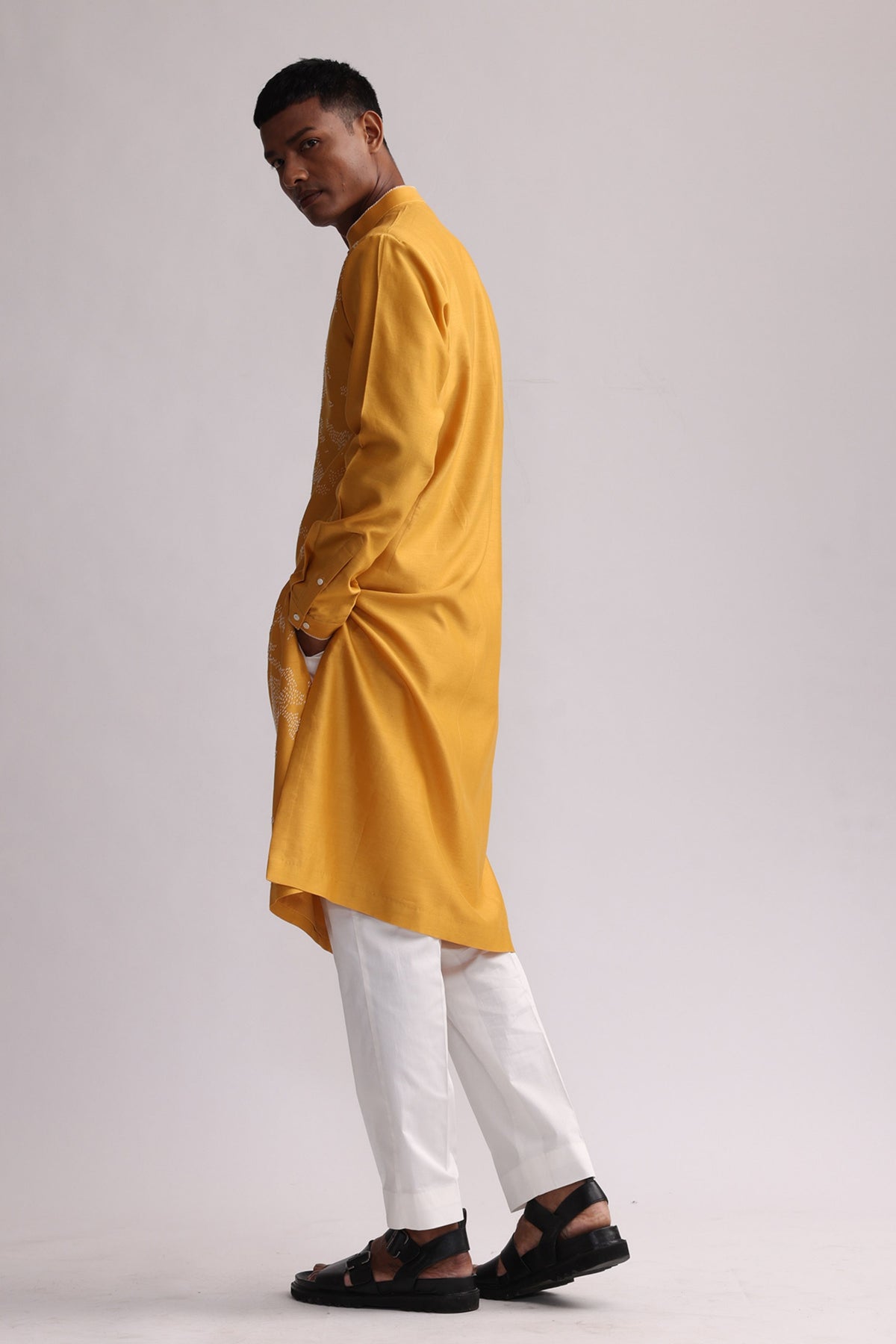 Shadow Mustard Kurta Set