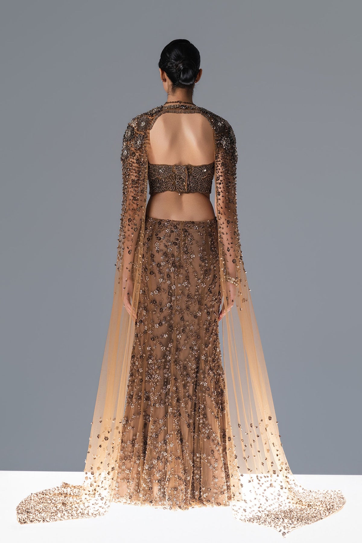 Bloom Veil Lehenga Cape Set