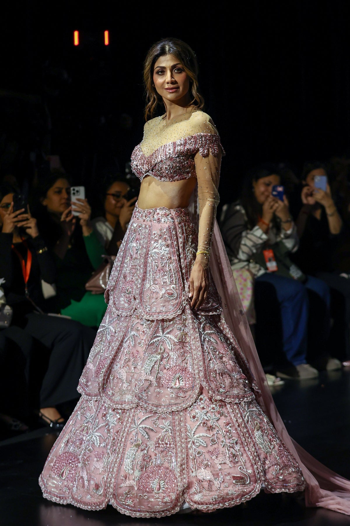 Mrigh Mayuri Petal Lehenga Set