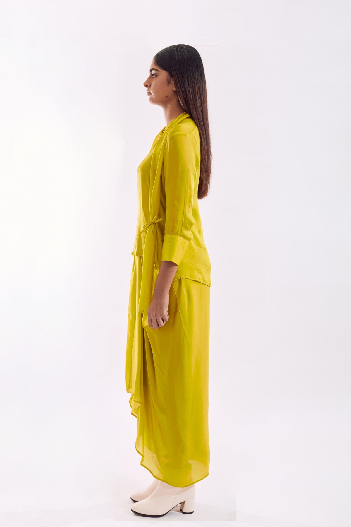 Lime Side Tie Top