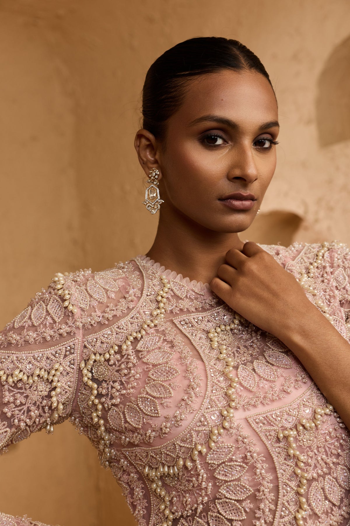 Alina Asymmetric Sharara Set