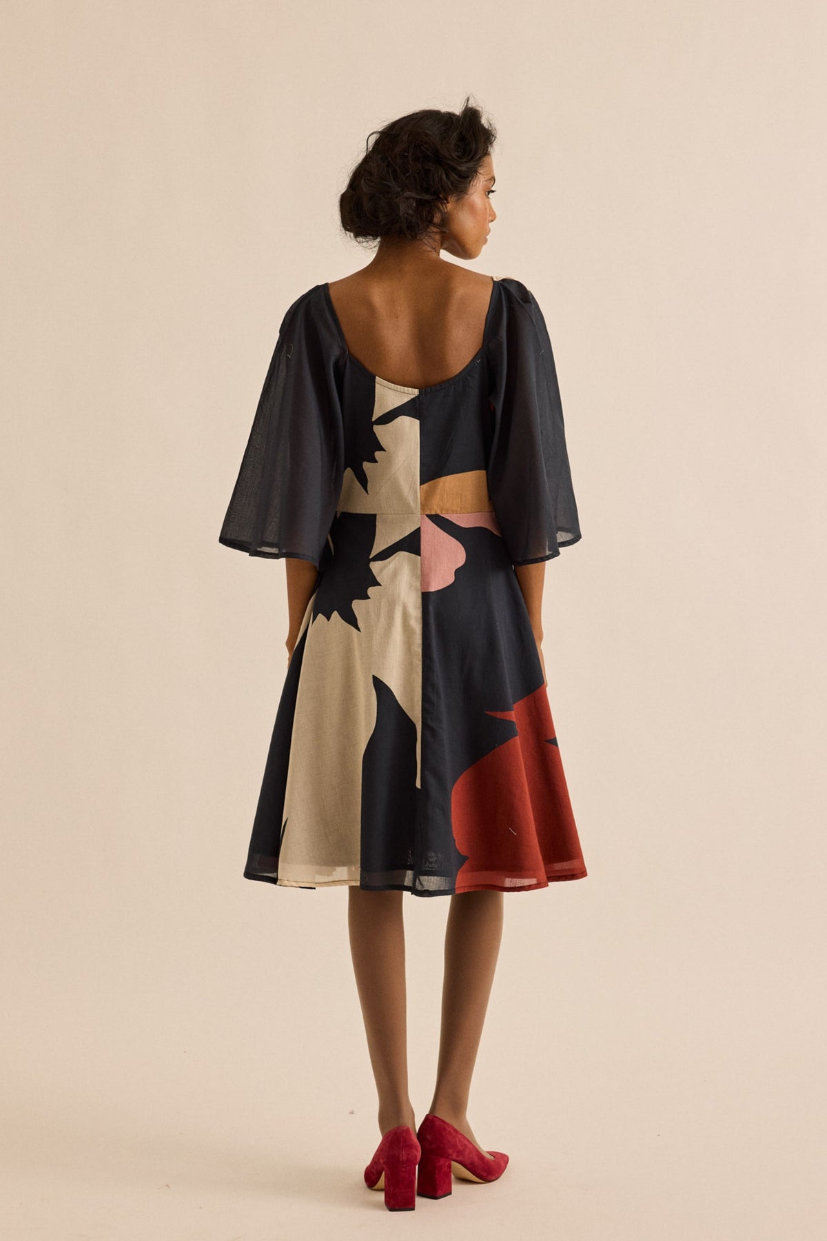 Black Pansy Dress