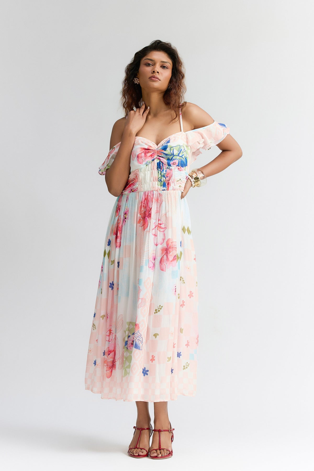 Multi Coloured Printed Dress