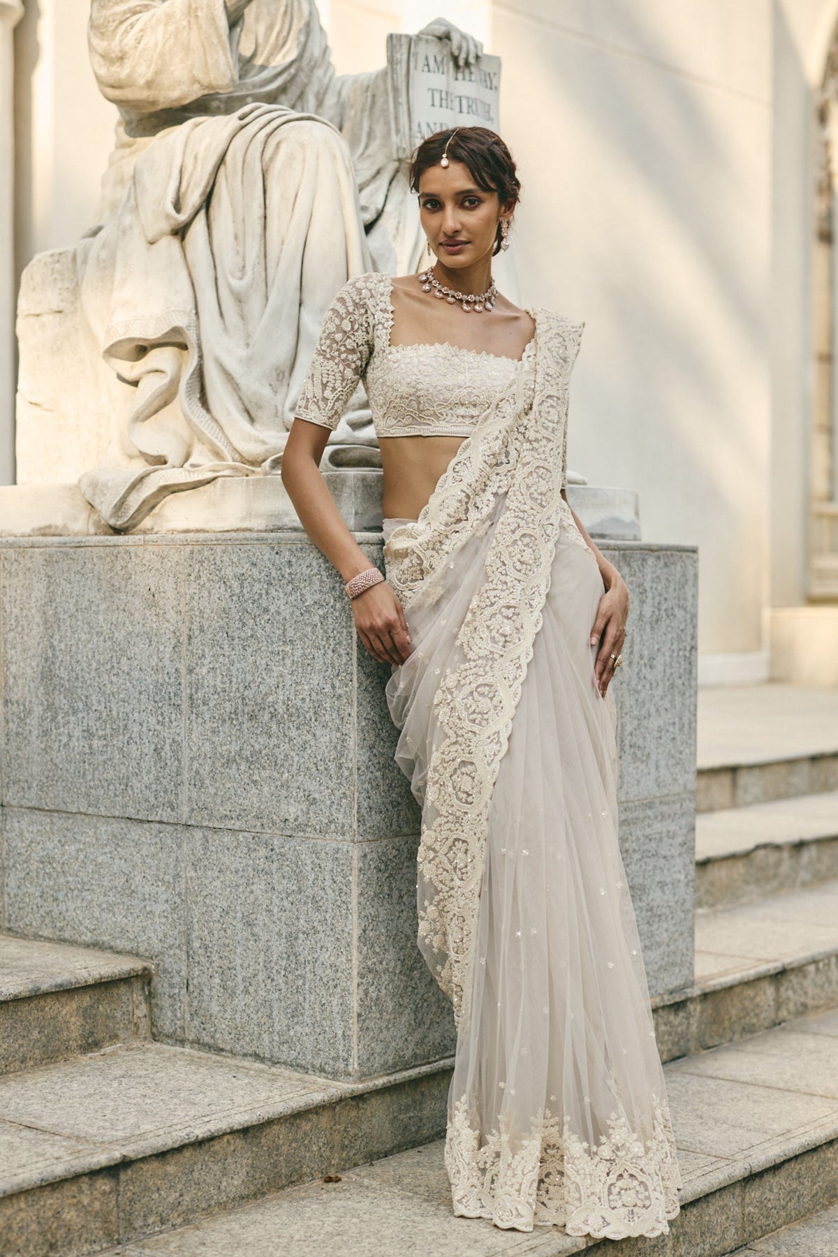 Carmine Saree