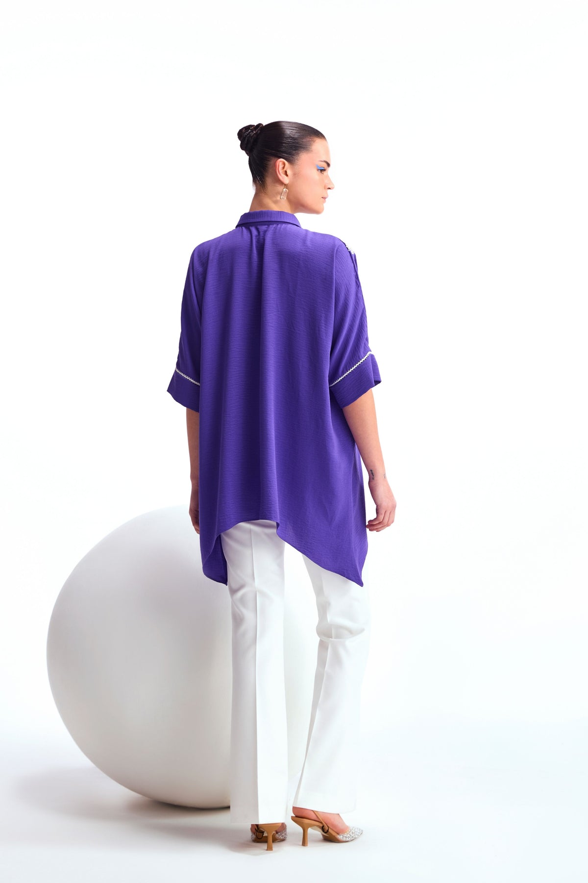 Zebrina  Asymmetric Hem Tunic