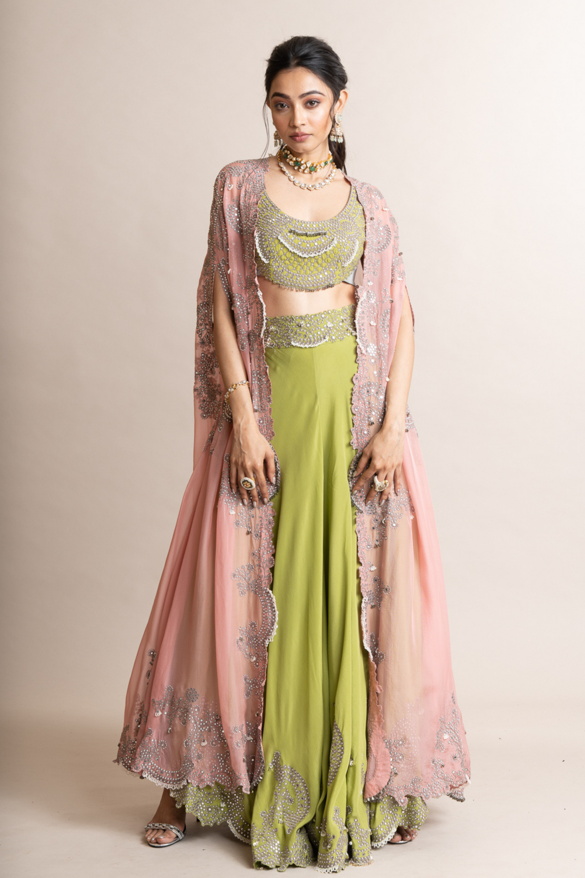 Cape With Sharara Set