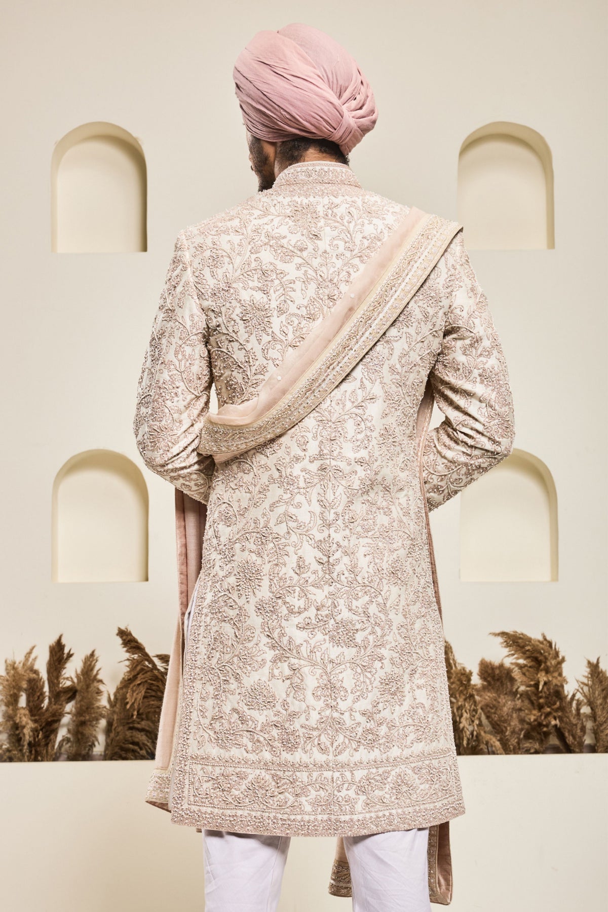 Dusty Rose Sherwani Set