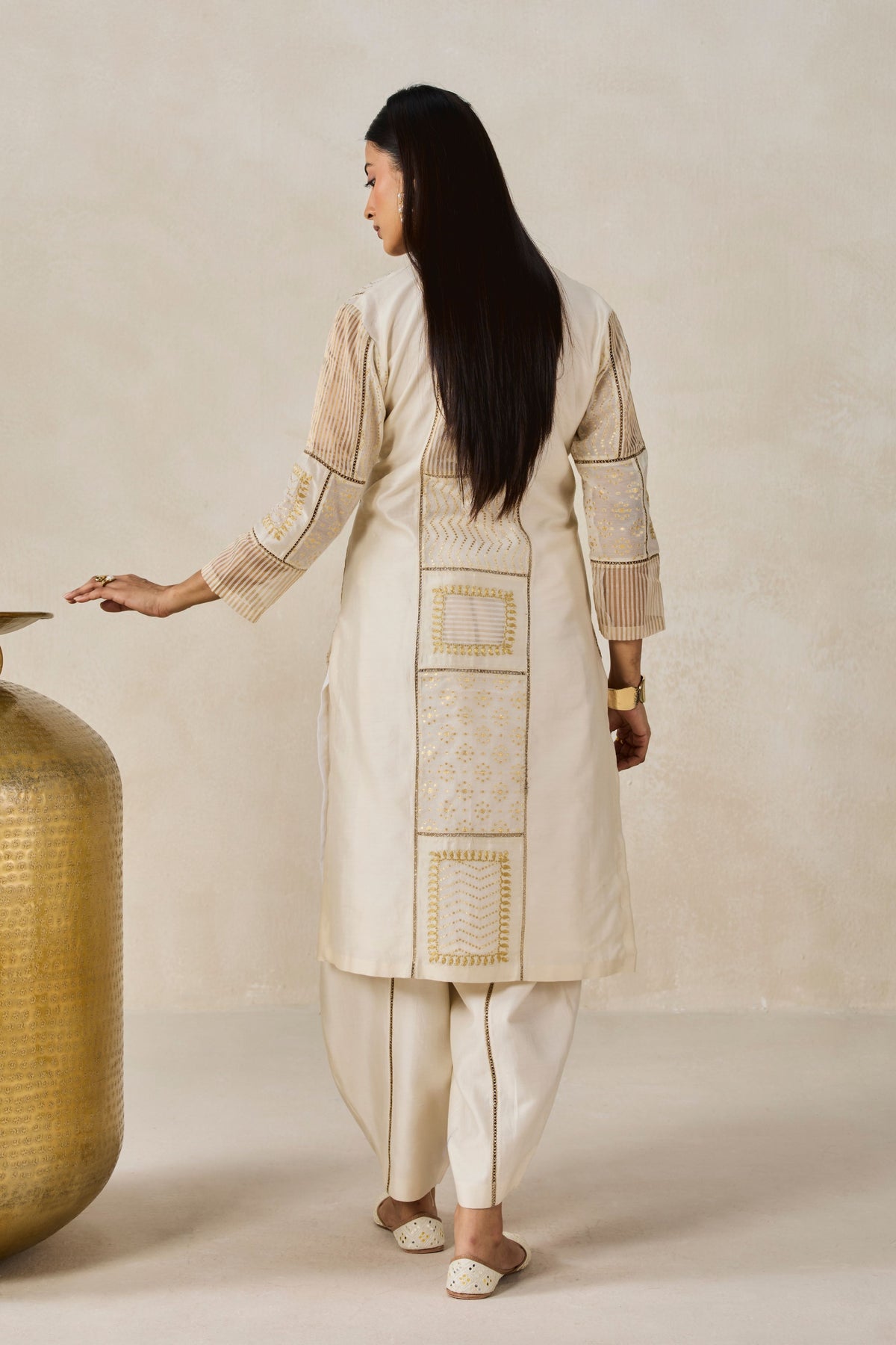 Chanderi Kurta Salwar Set