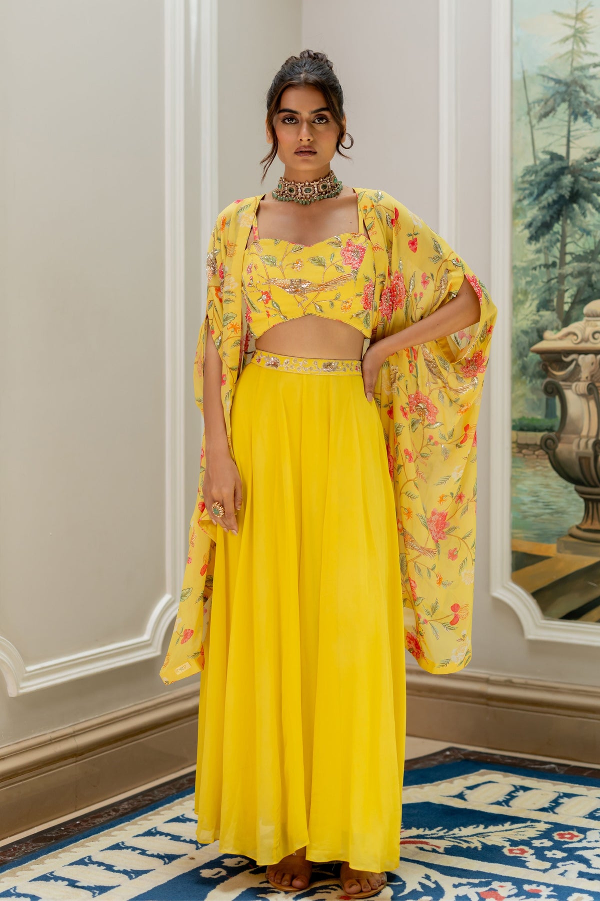 Shelly Yellow Jacket Set