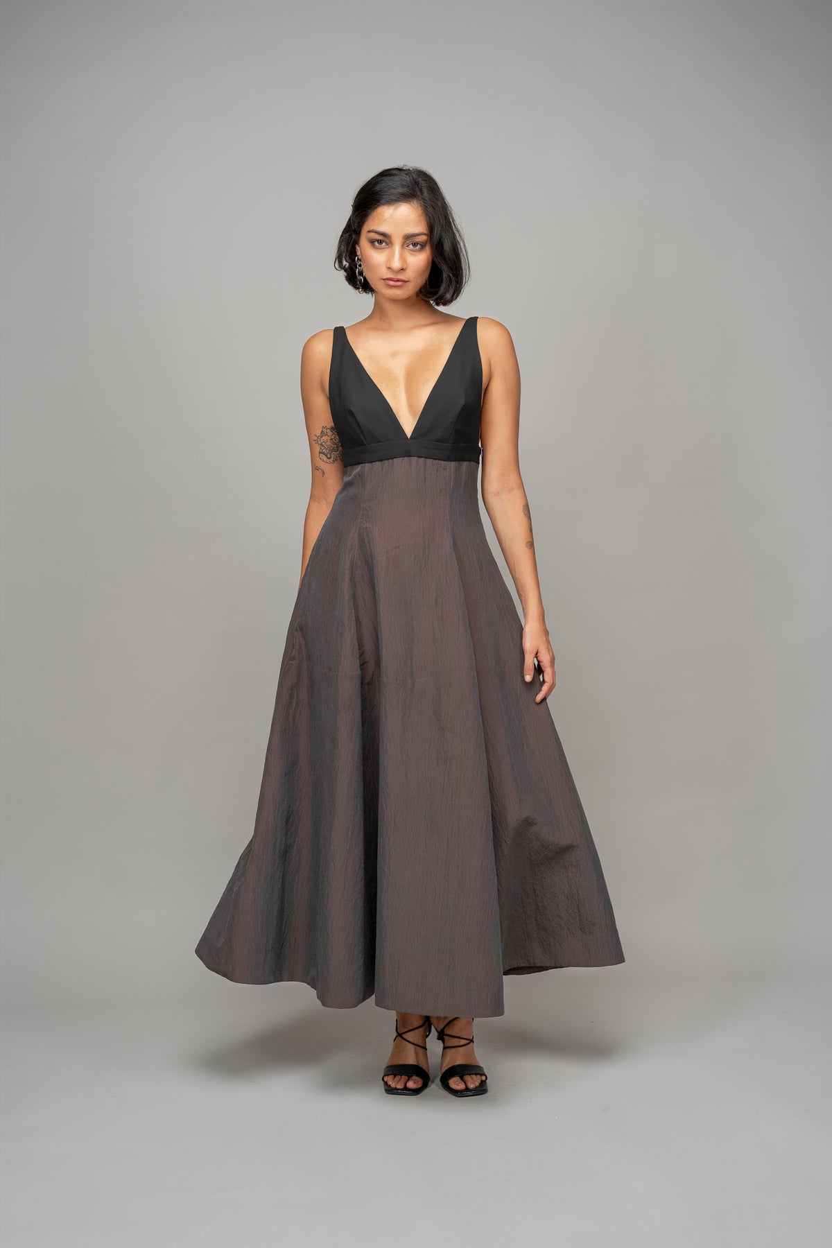 Husk Dress in Carbon