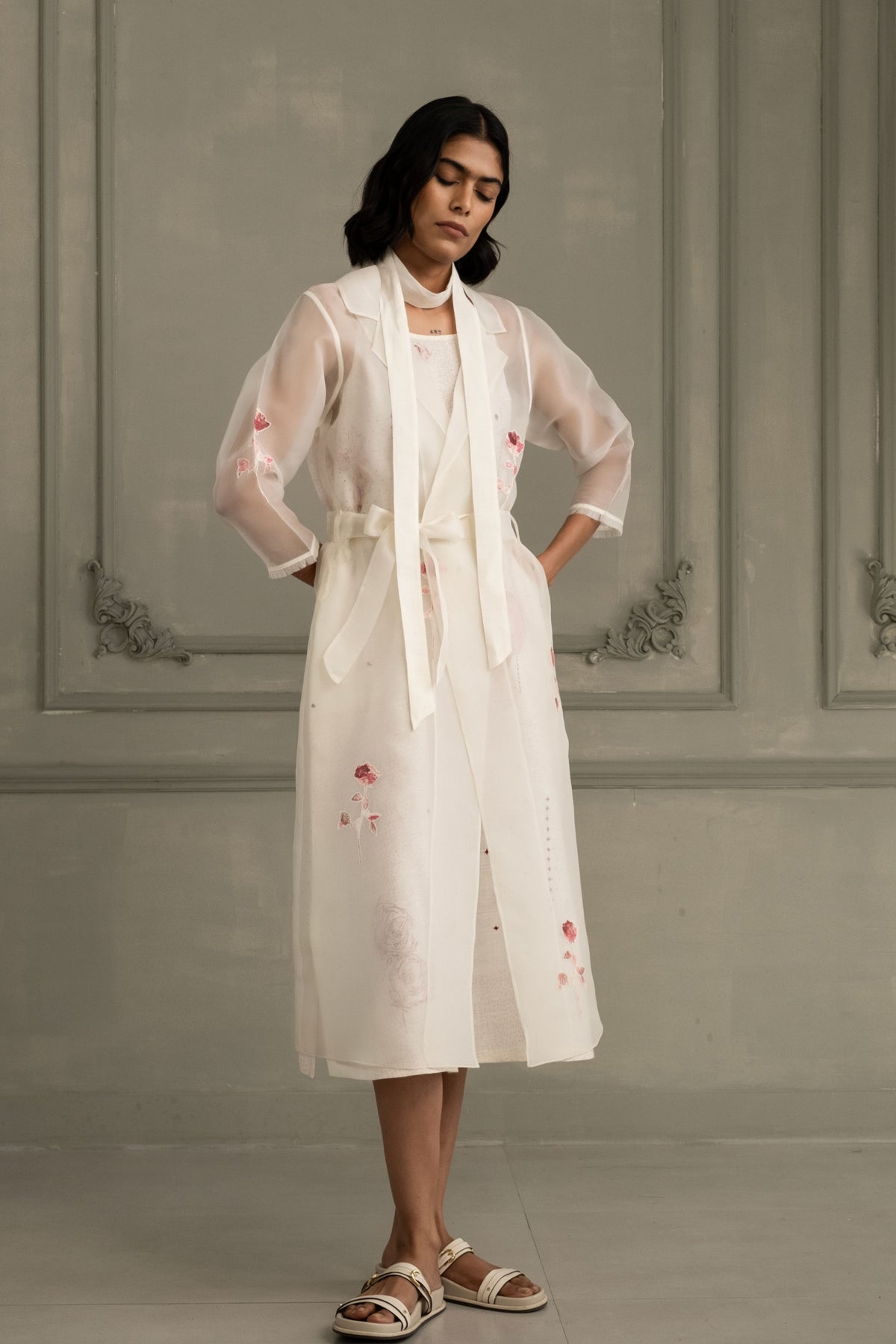 Ivory Rose Jacket Dress