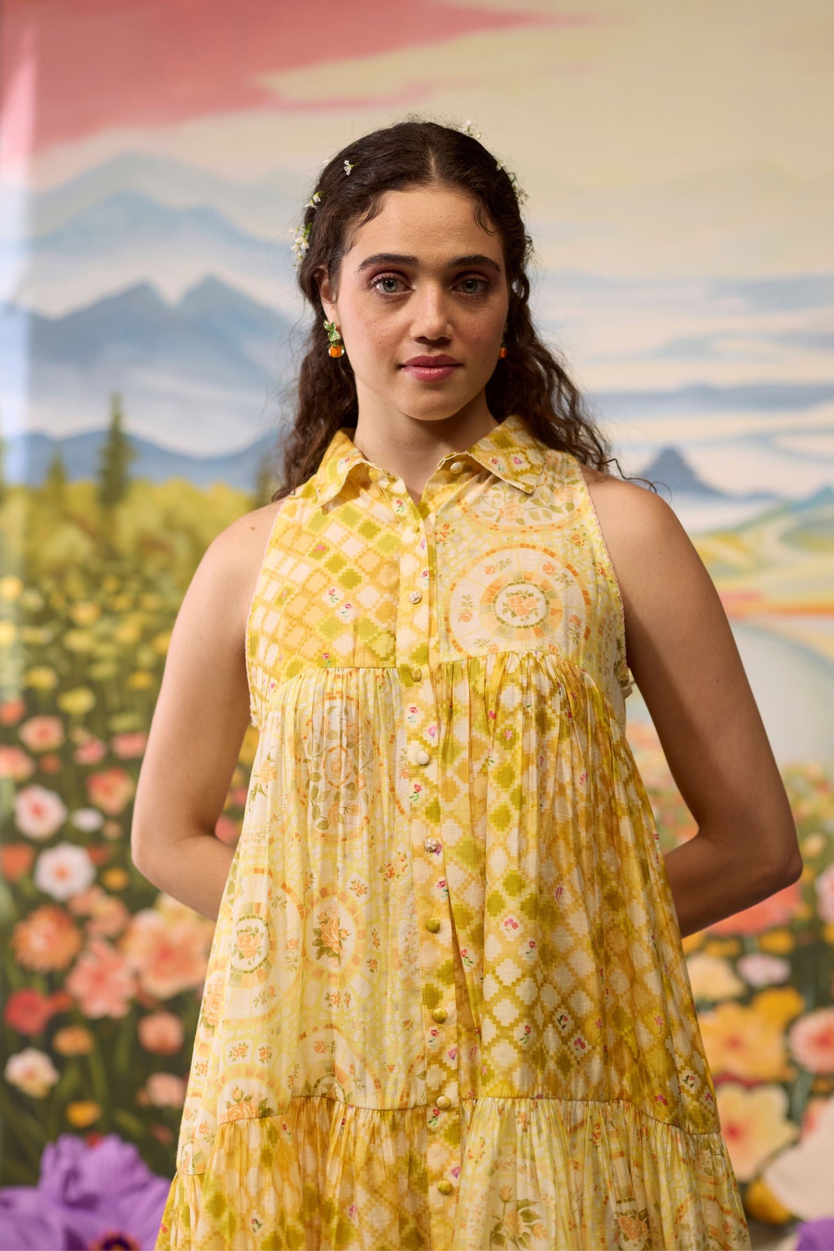 Sunray Floral Dress