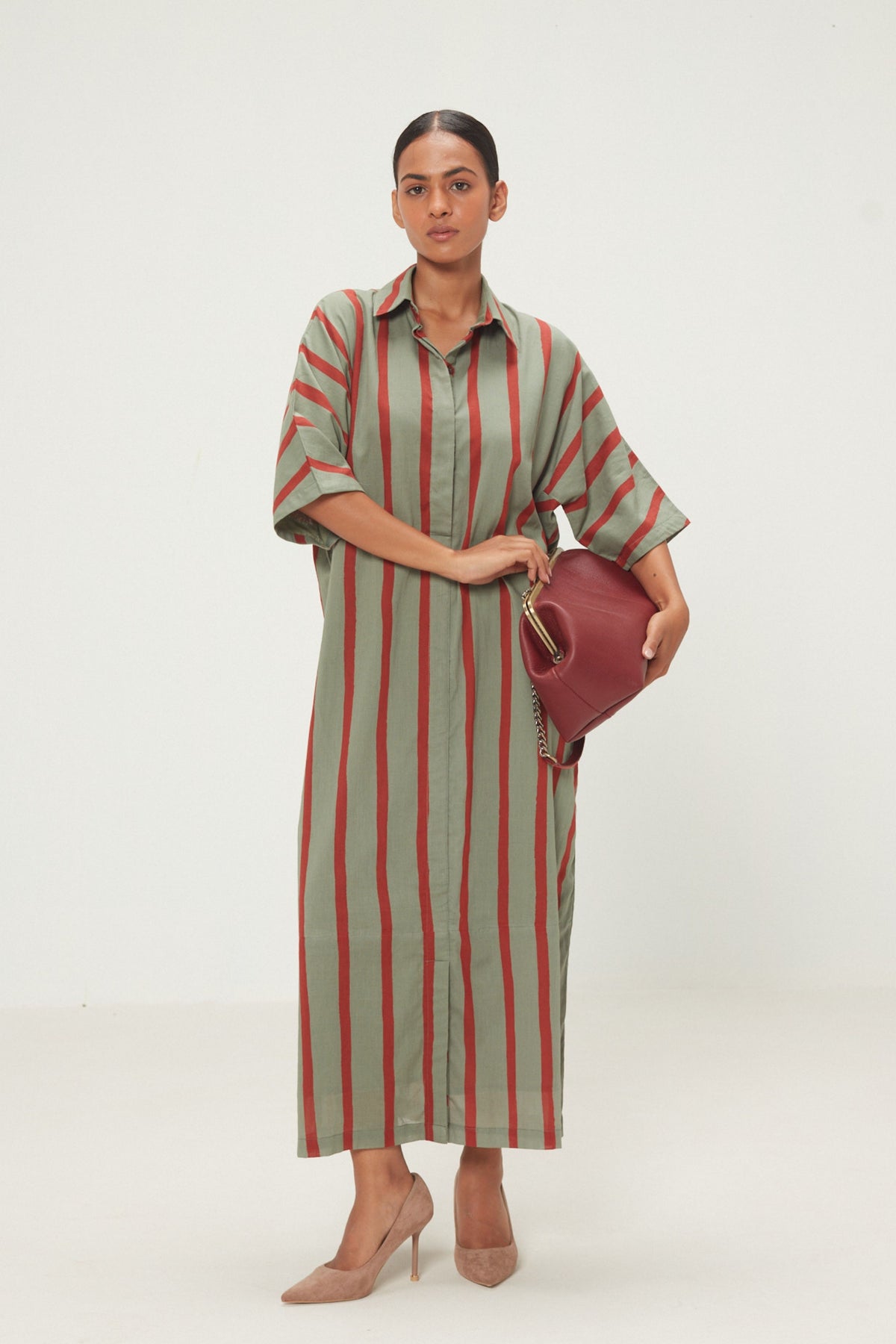 Parallel Shirt Dress