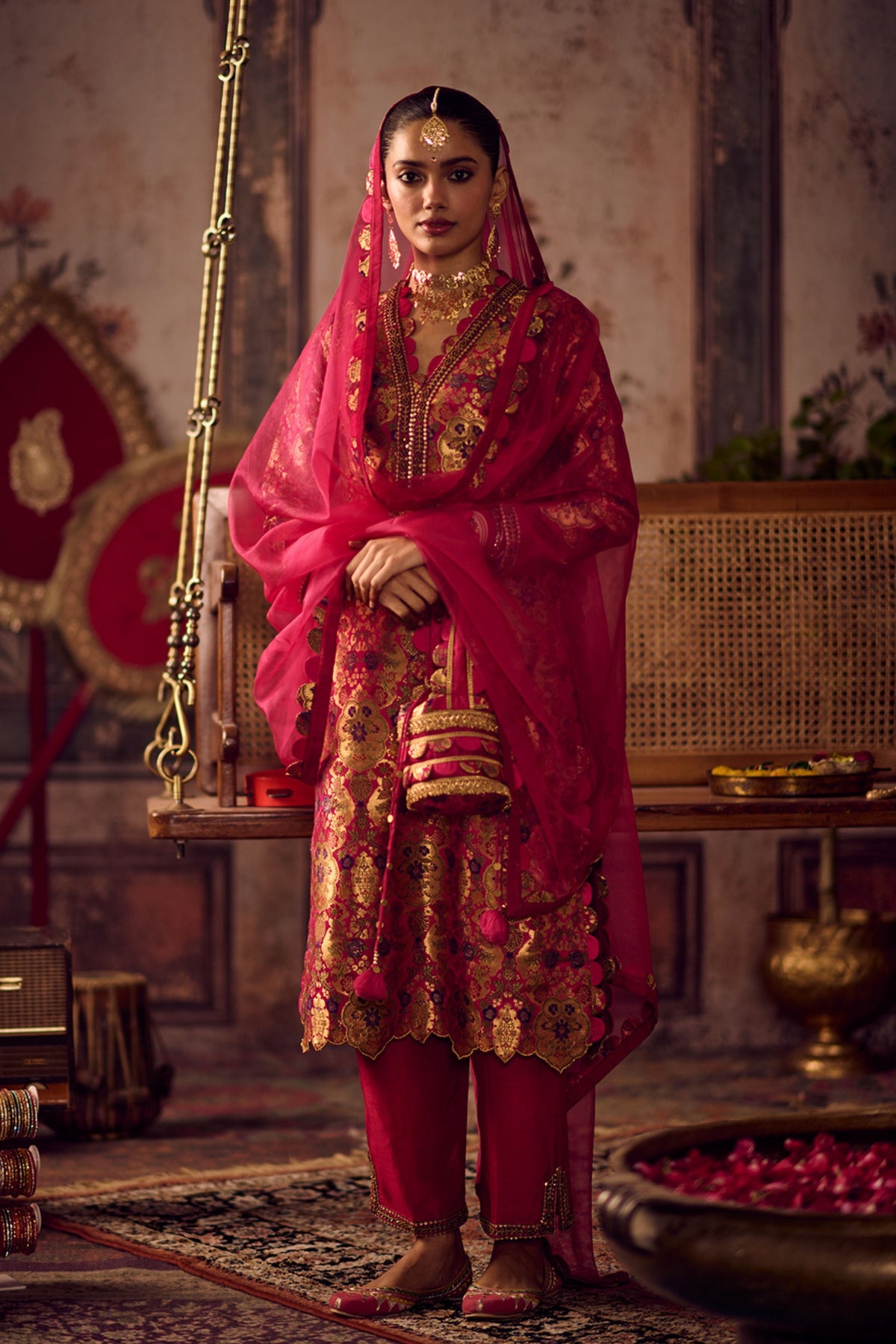 Rani Kheem Khaab Kurta Set