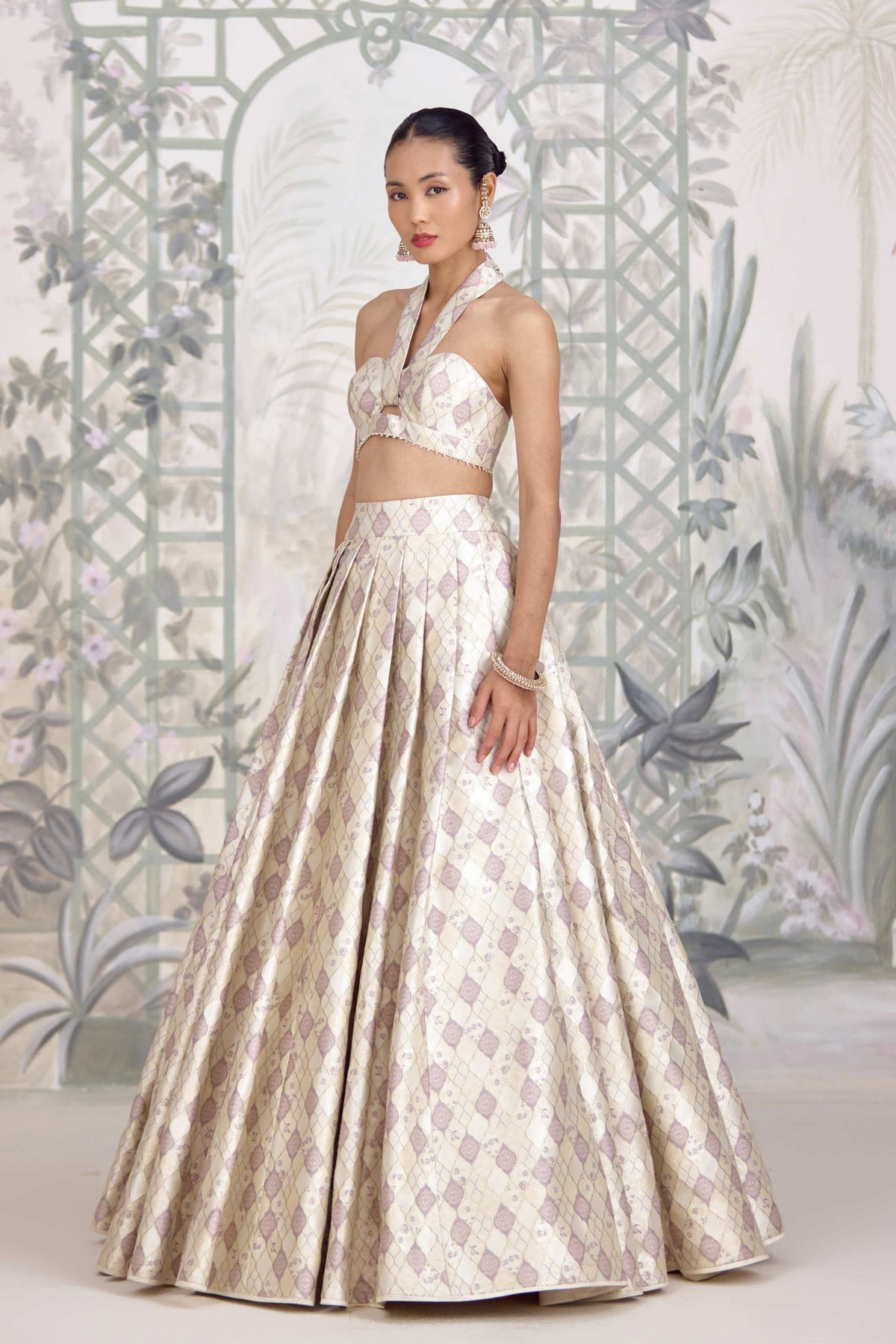 Winter White Lehenga Set