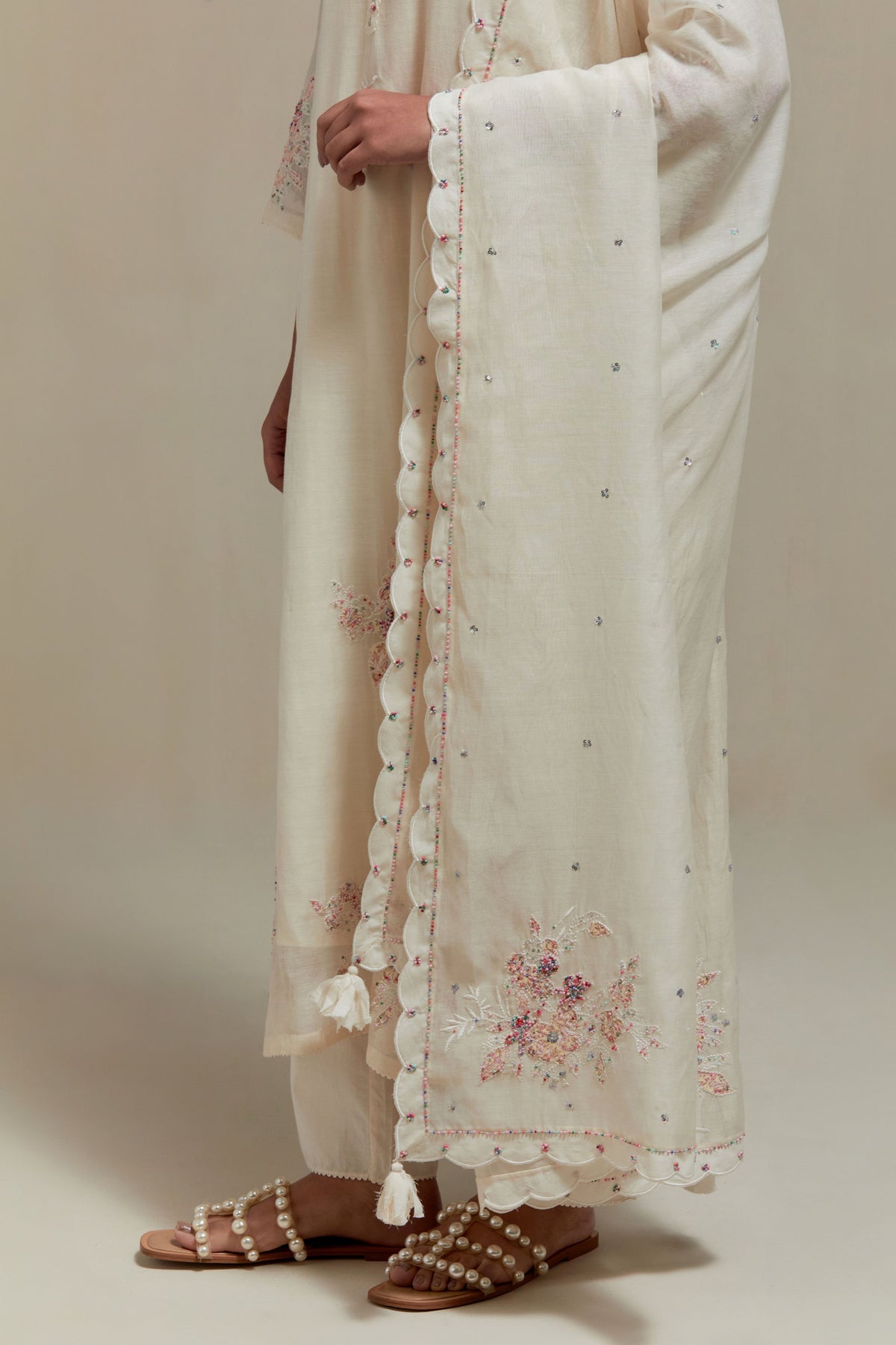 Pink Cotton Dupatta