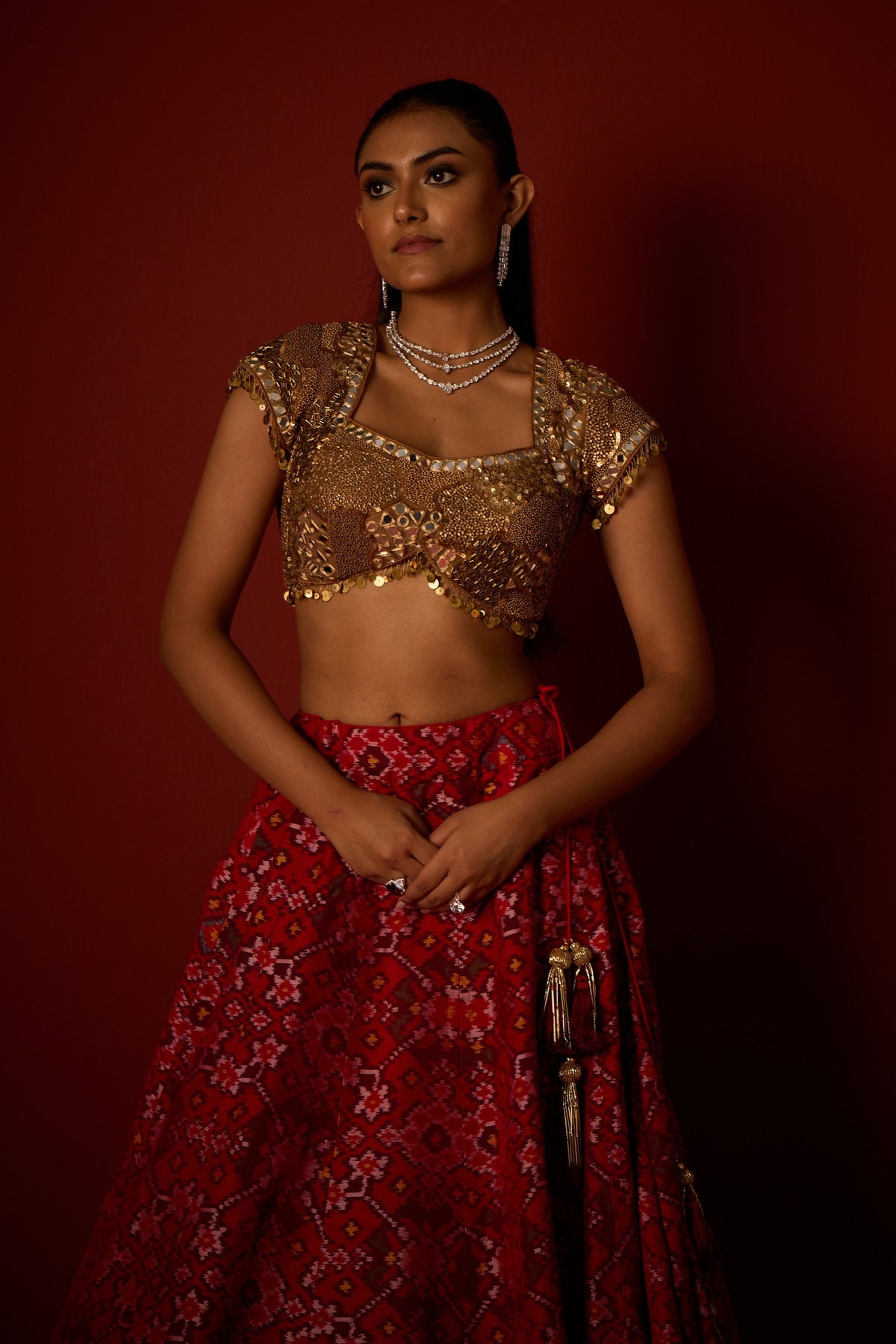 Golden Embellished Blouse