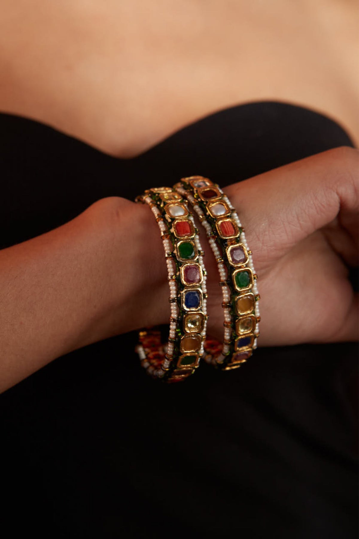 Inaayat Kundan Polki Bangles