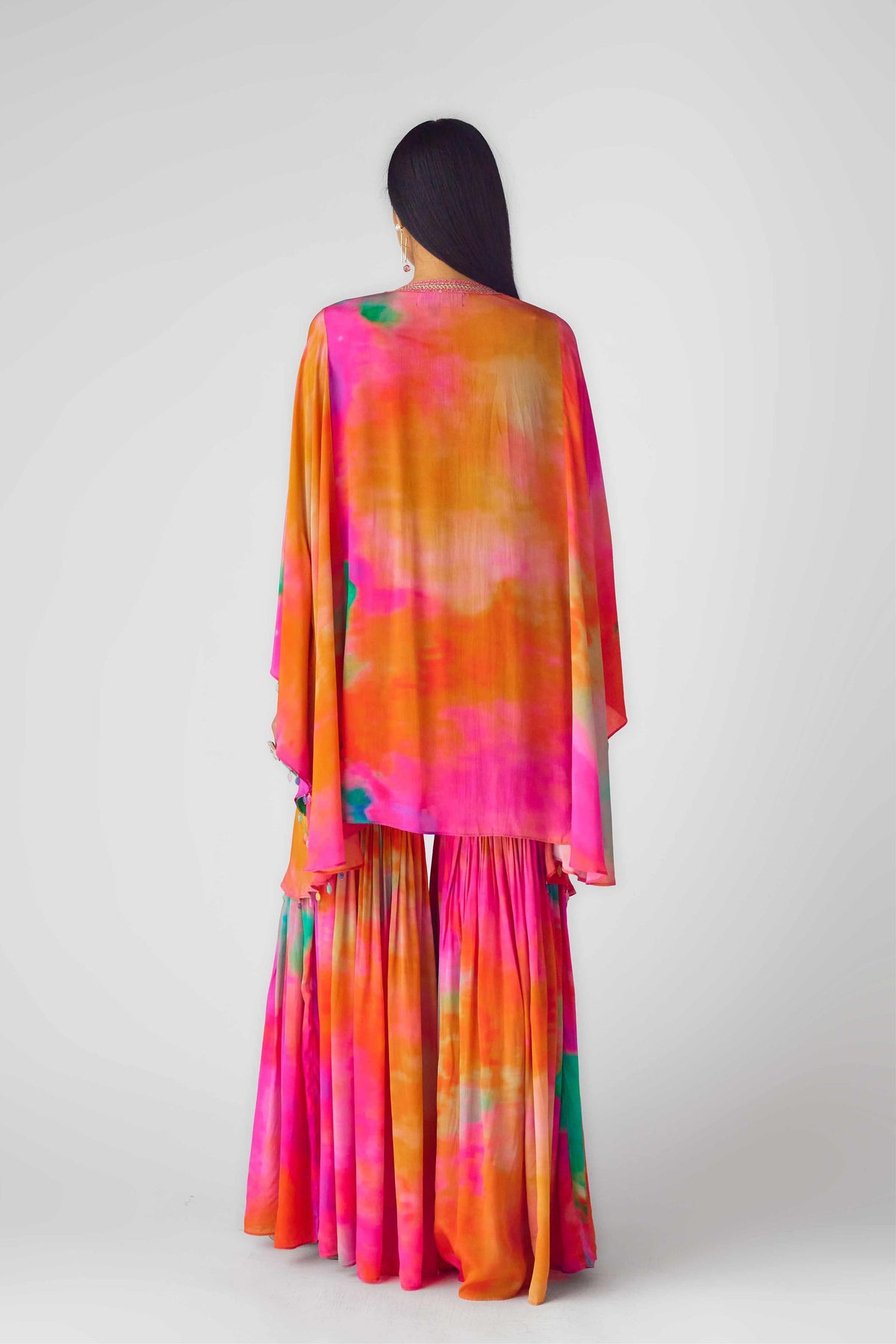 Multicolor Sharara Set