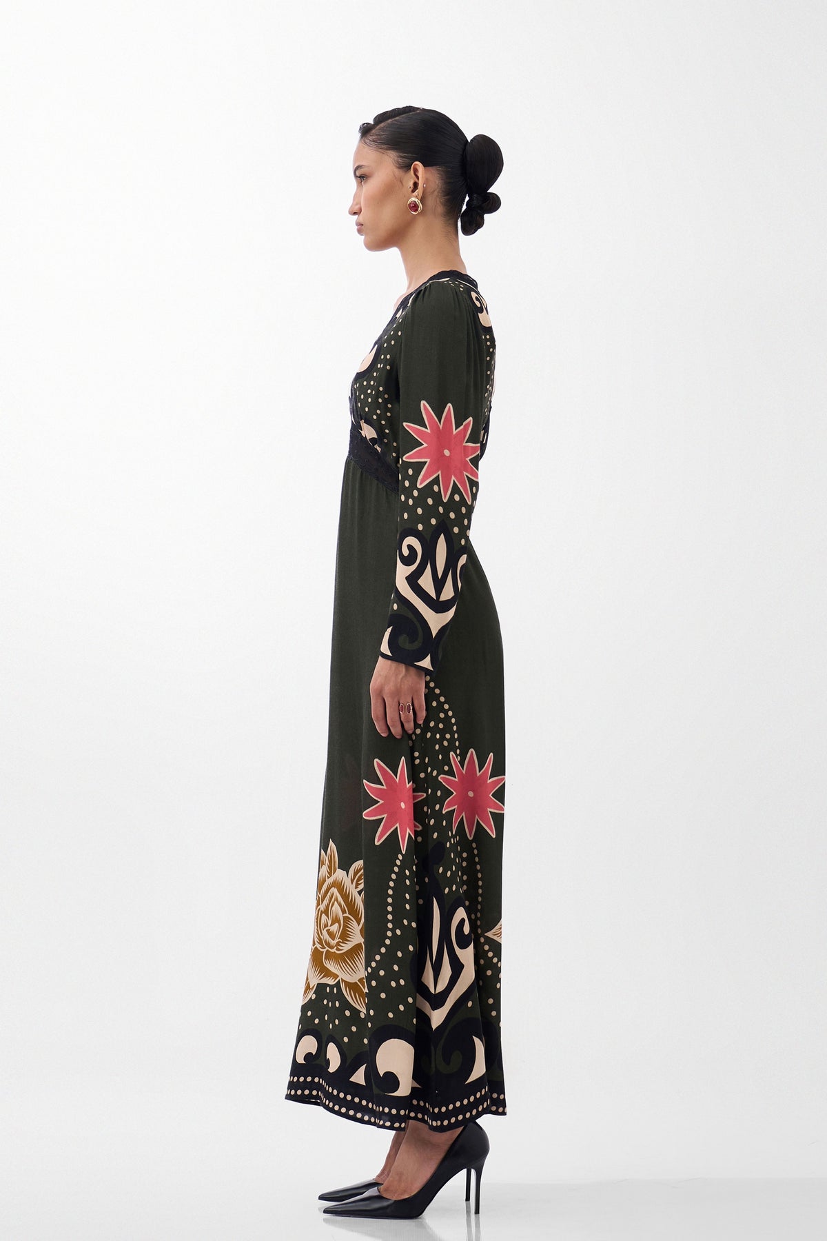 Aura Maxi Old Rose Dress
