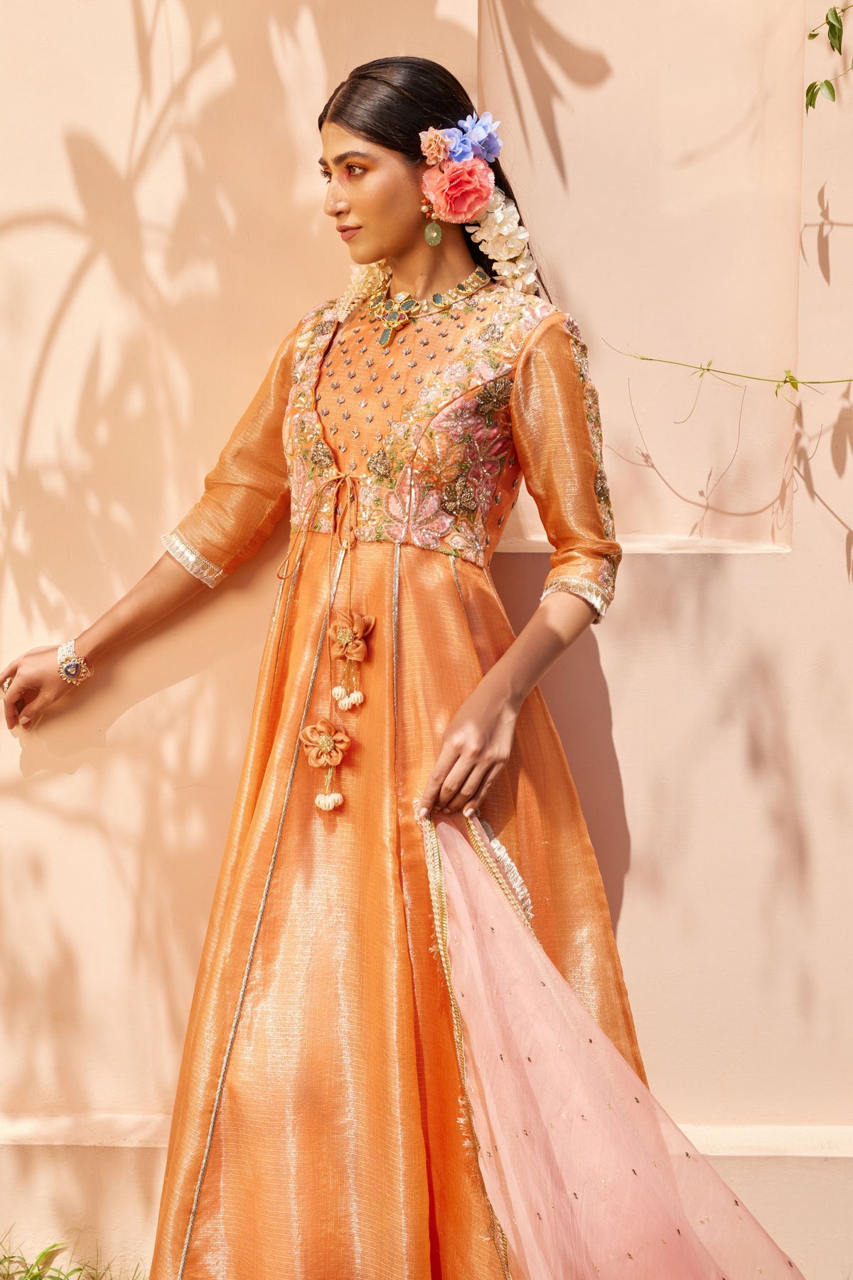 Genda Anarkali Set