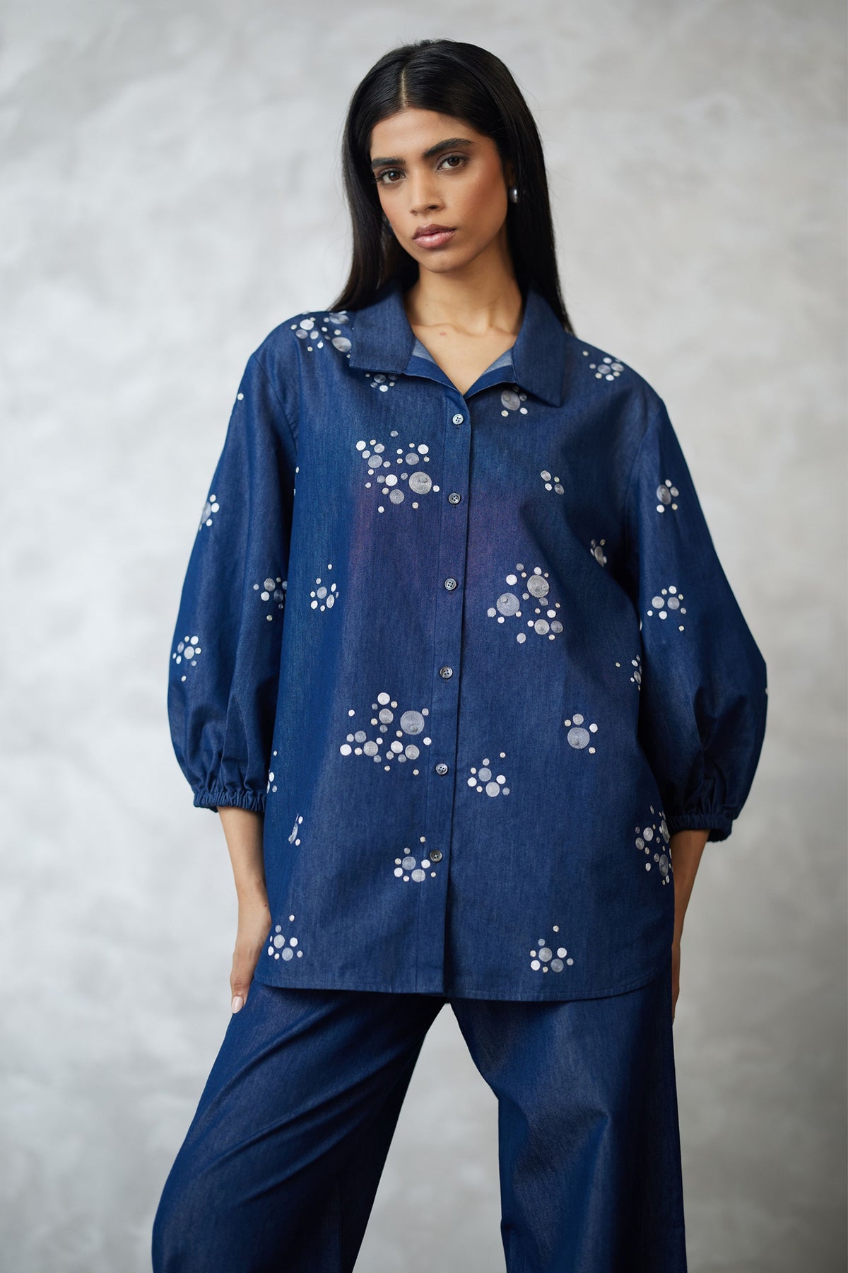 Dark Denim Blue Co-ord Set