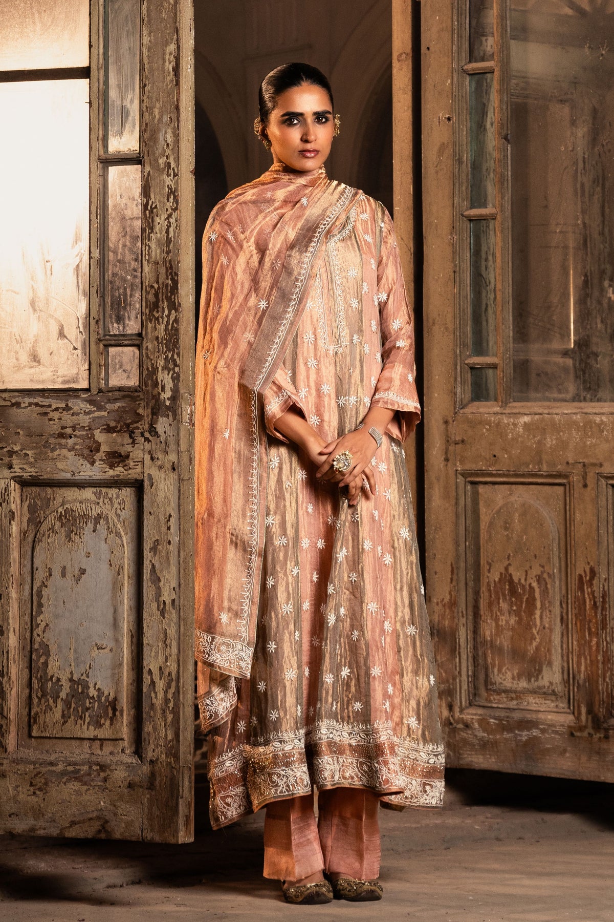Rose Pink Anarkali Set