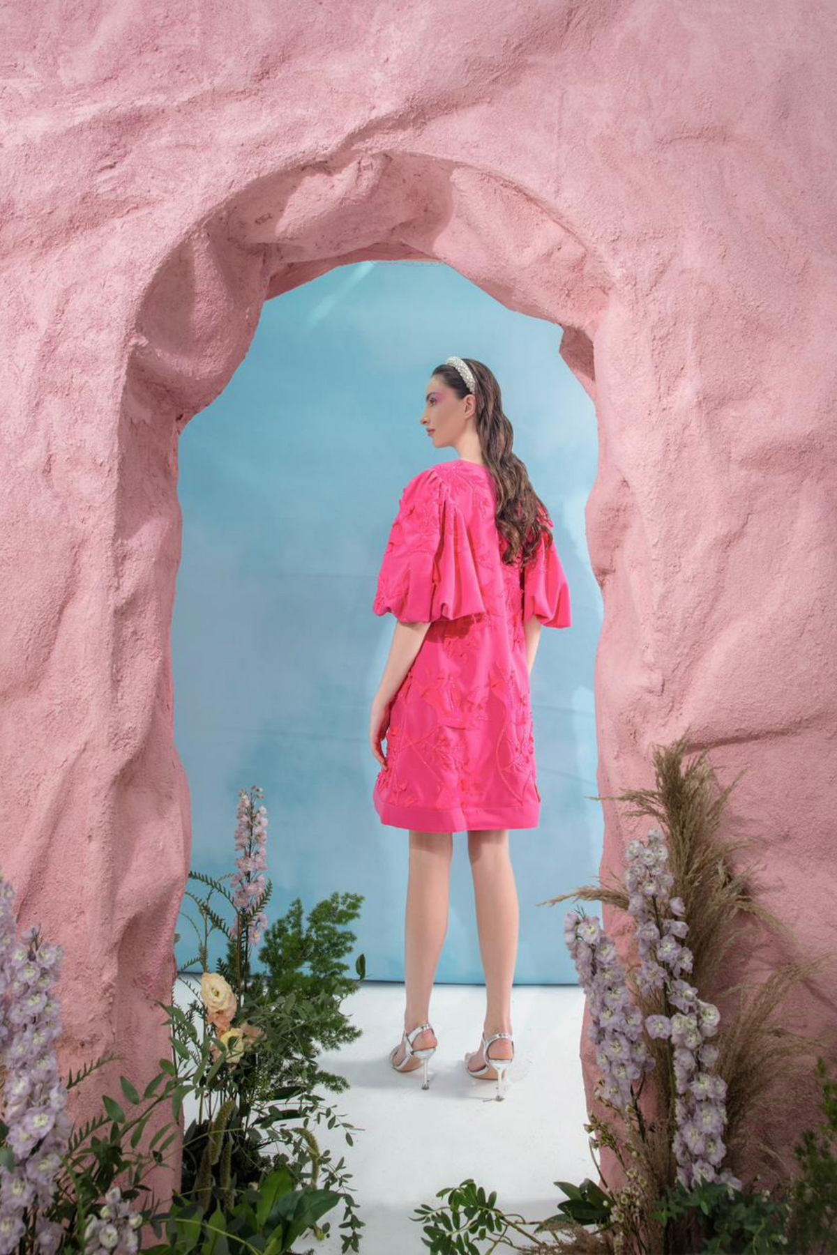 Nia Botanical Trapeze Dress