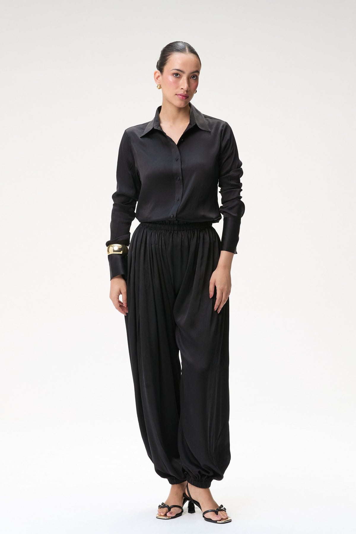 Black Silk Shirt