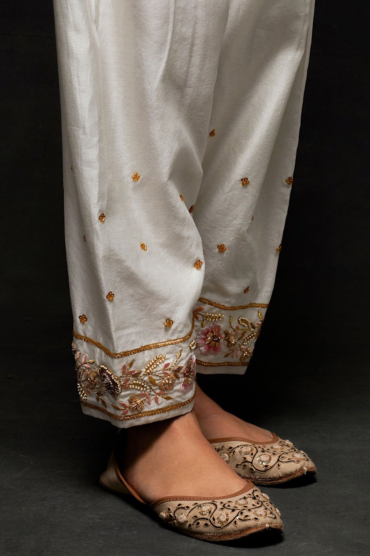White Short Kurta Set