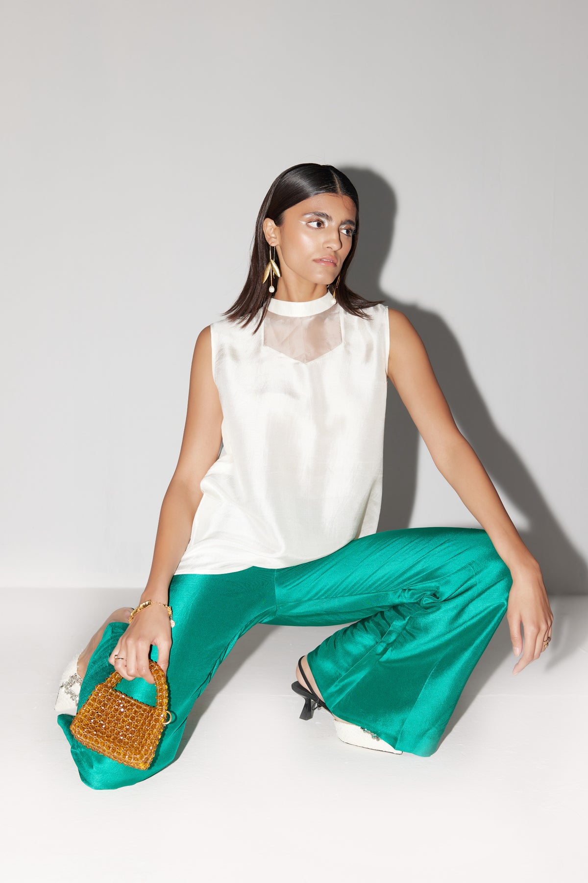 Ivory White Saturday Trouser
