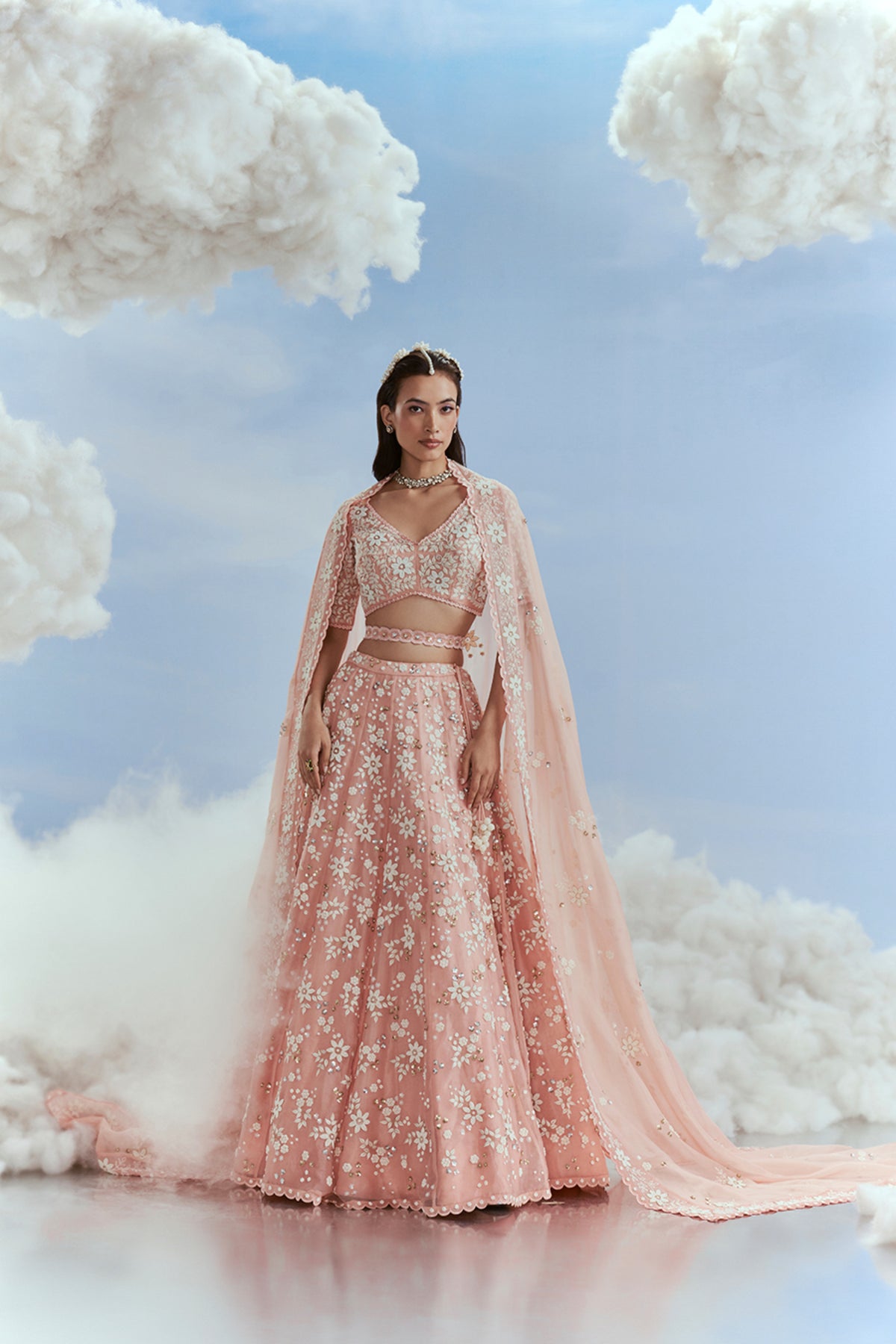 Blush Babylon Kalidar Lehenga Set