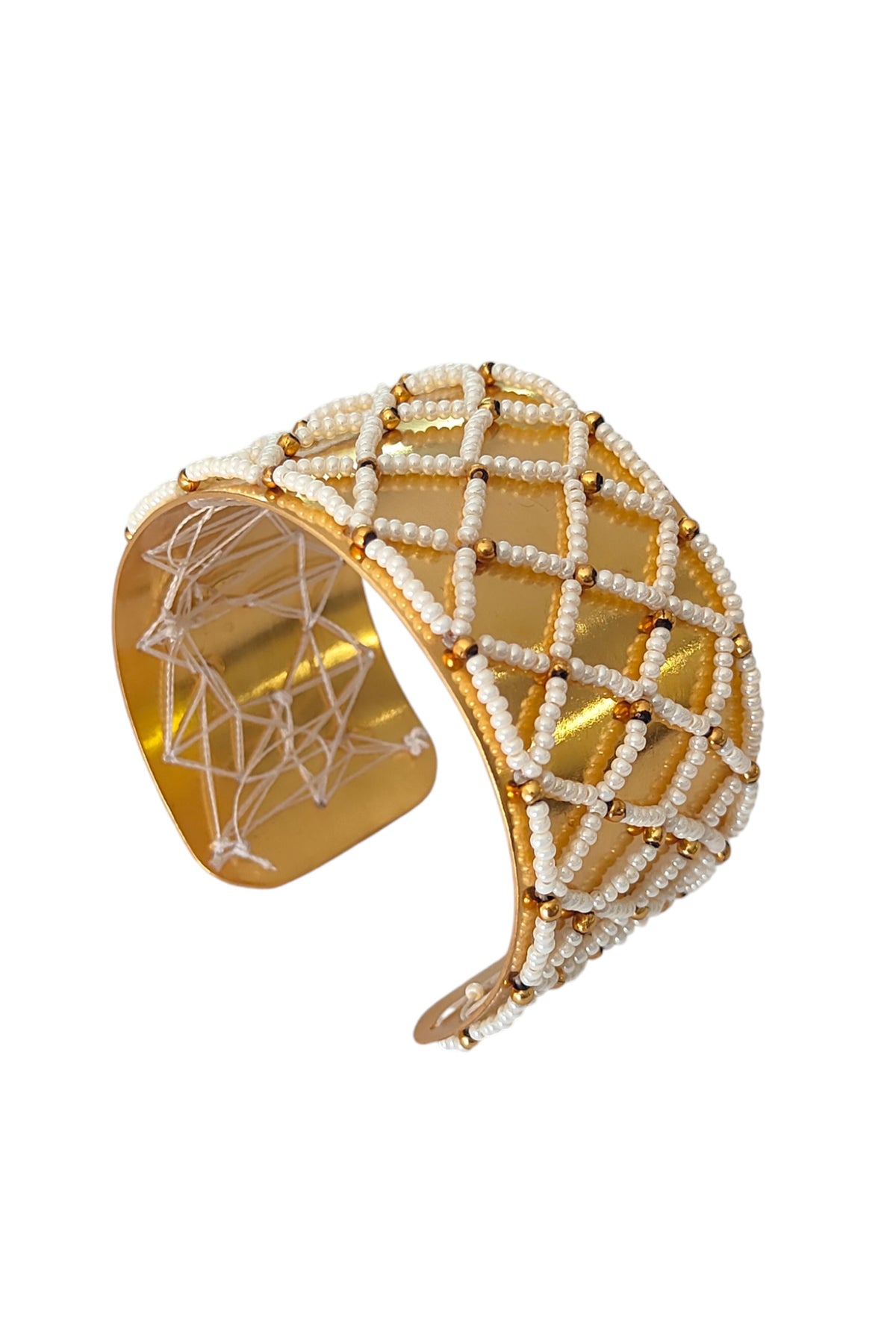 Moti Jaal-puwai Cuff Bangle