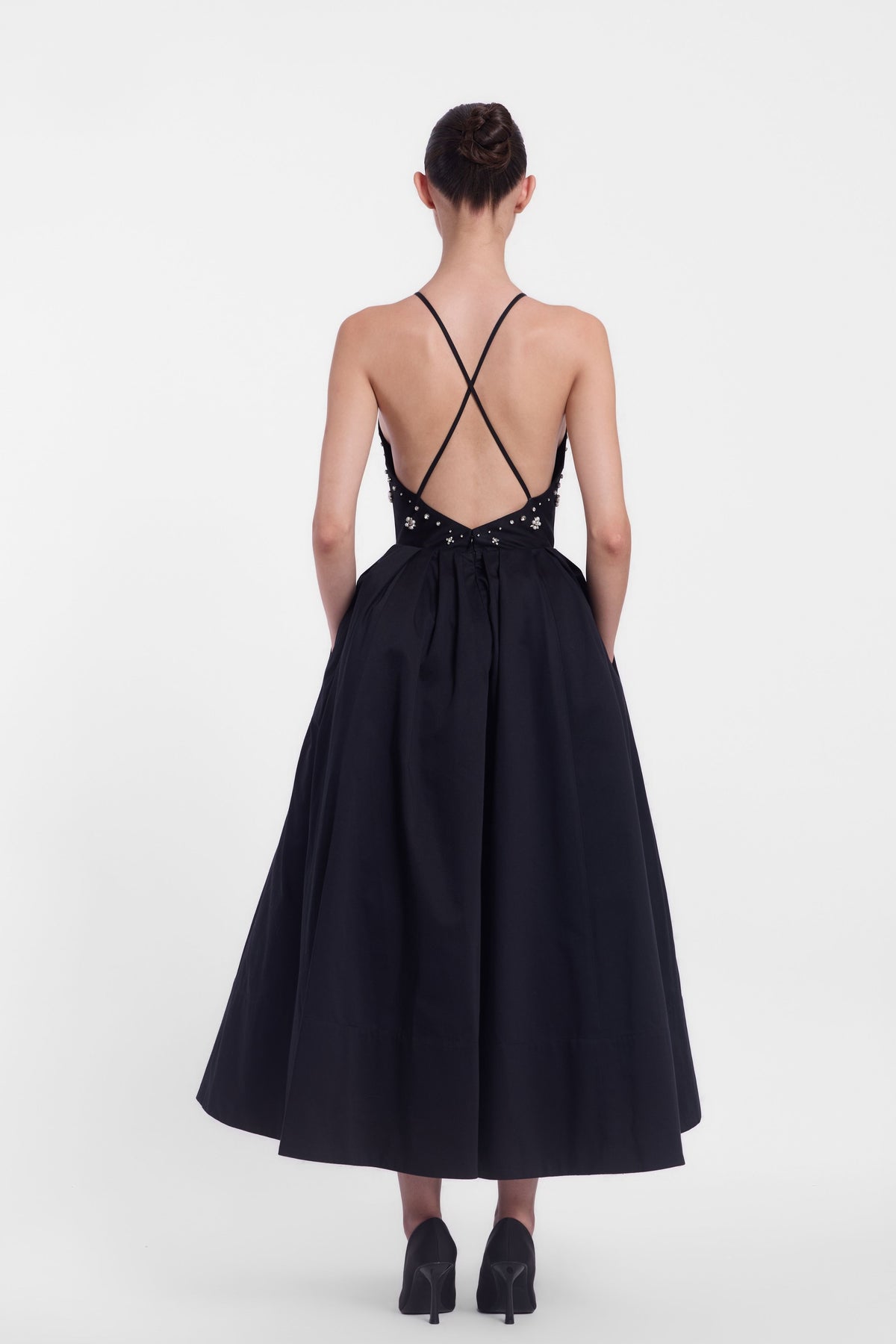 Backless Halter Neck Midi