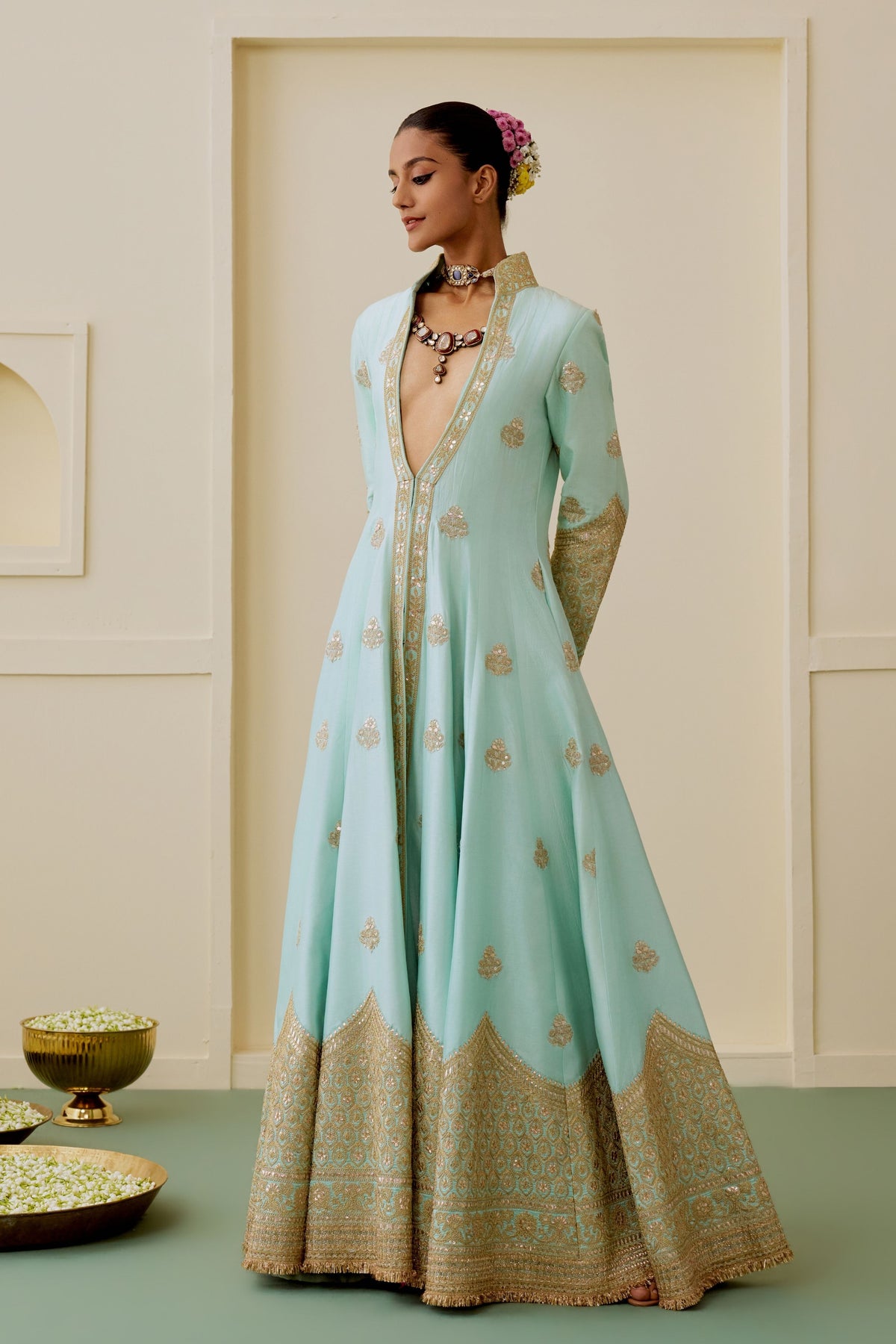 Zareenah Anarkali Set