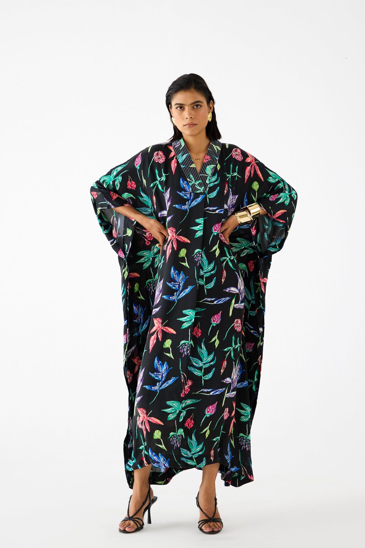 Black Botanica Kaftan