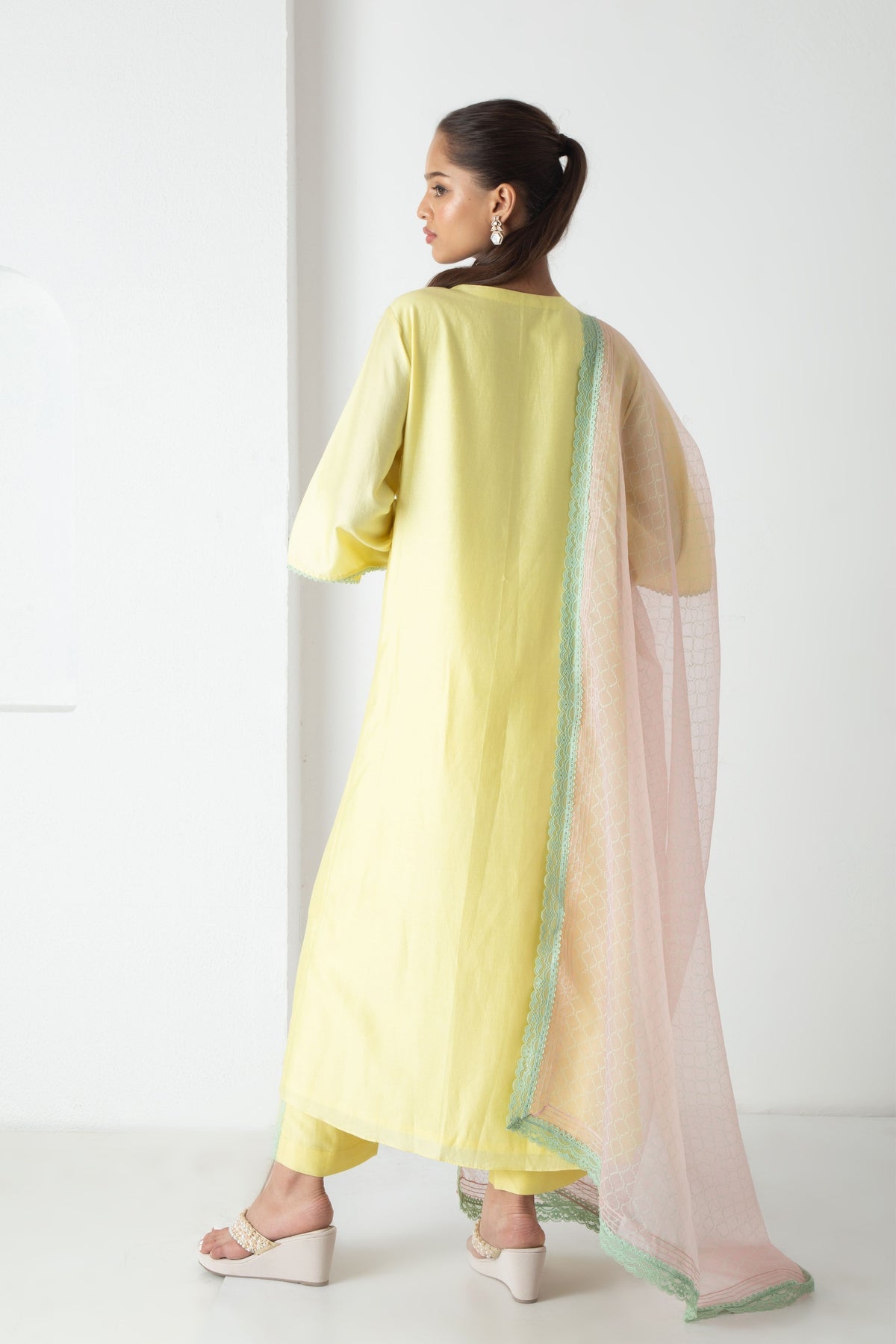 Yellow Cyra Kurta Set