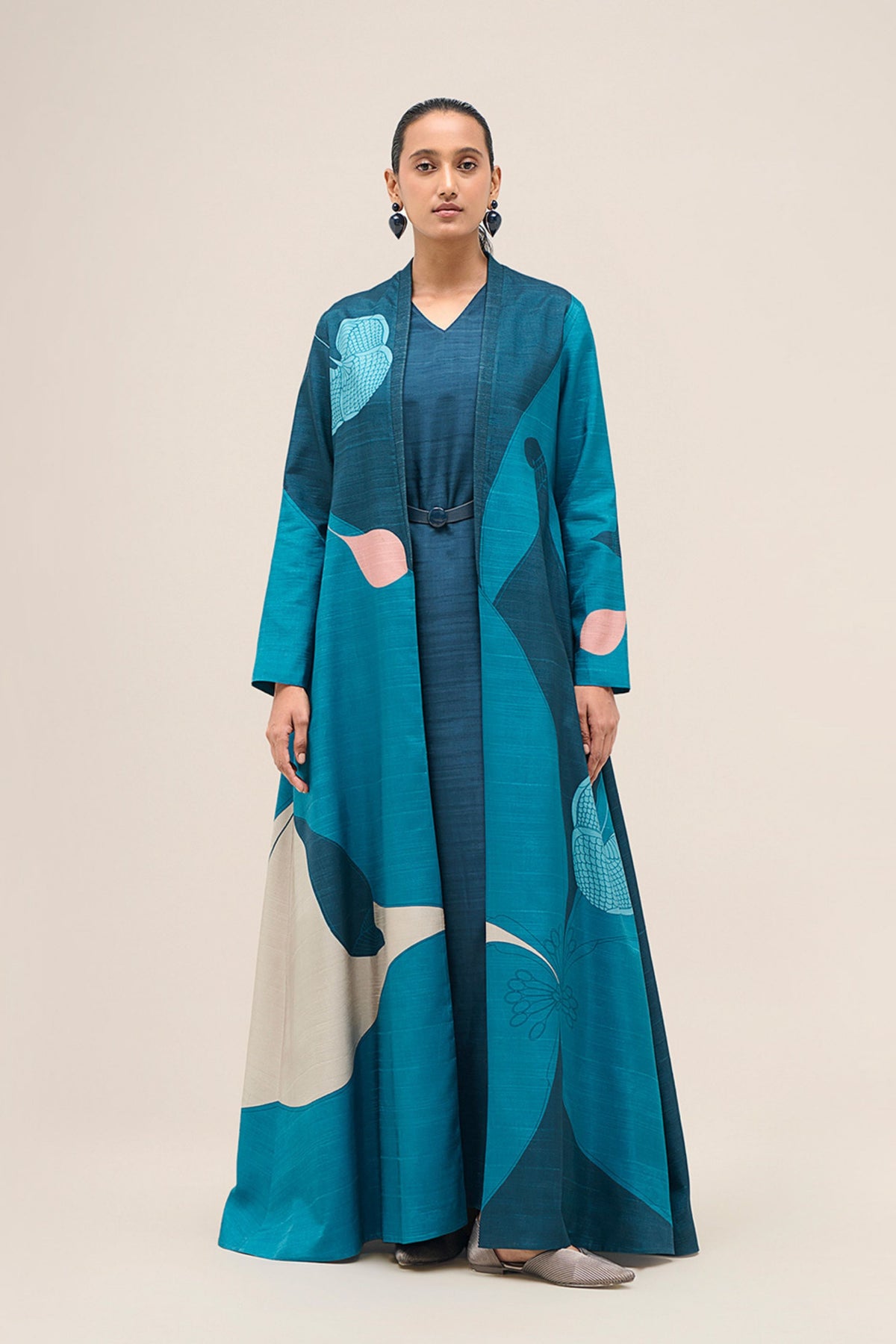 Naaz Blue Jacket Set